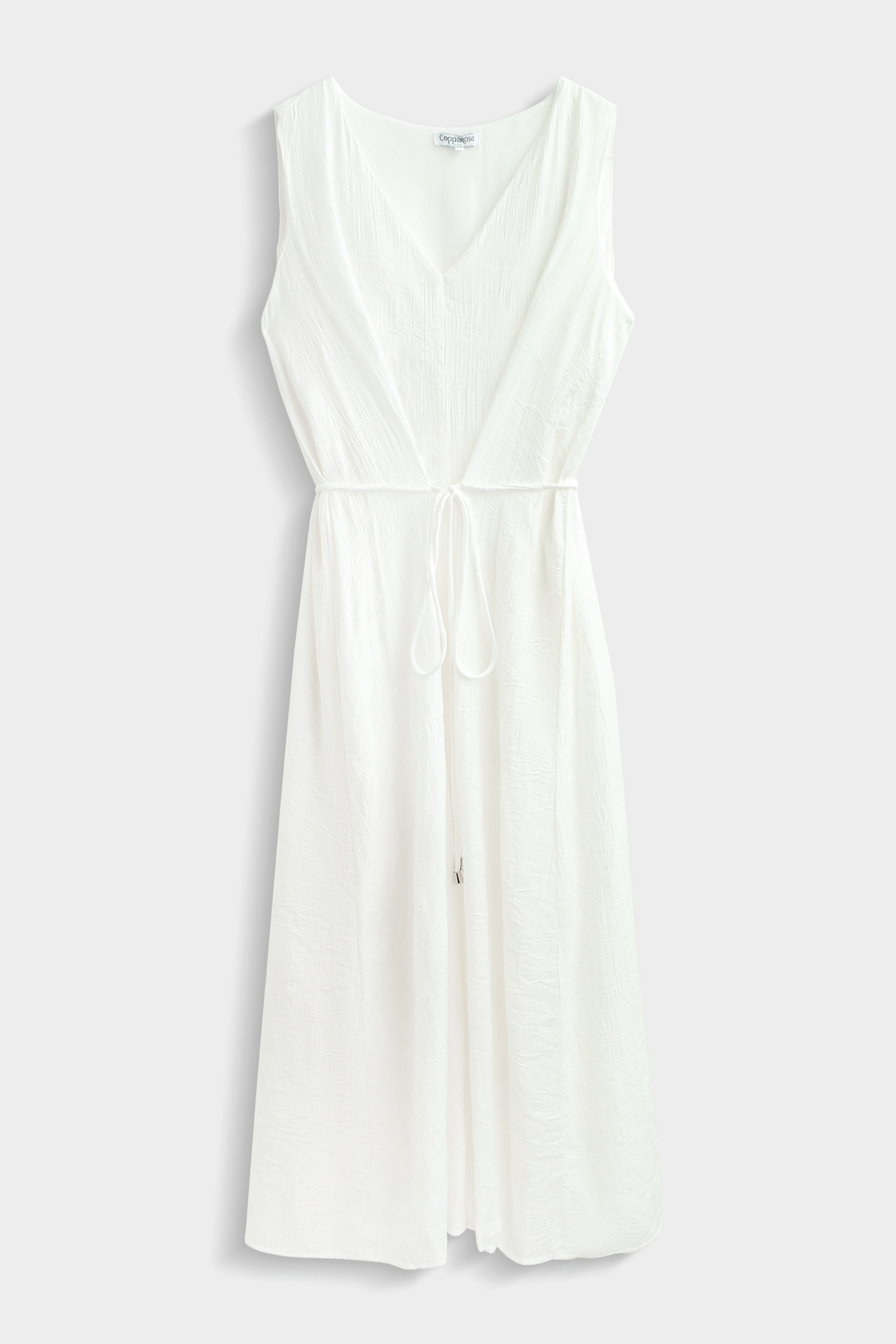 Grossiste Copperose - ROBE MI-LONGUE TEXTURÉE SANS MANCHES