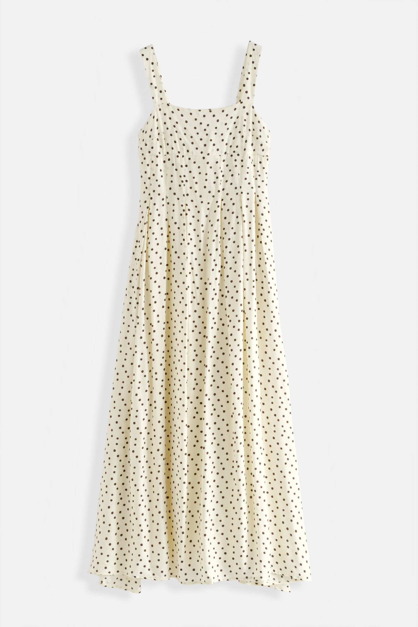 Mayorista Copperose - VESTIDO LARGO CON ESTAMPADO DE LUNARES EN VISCOSA