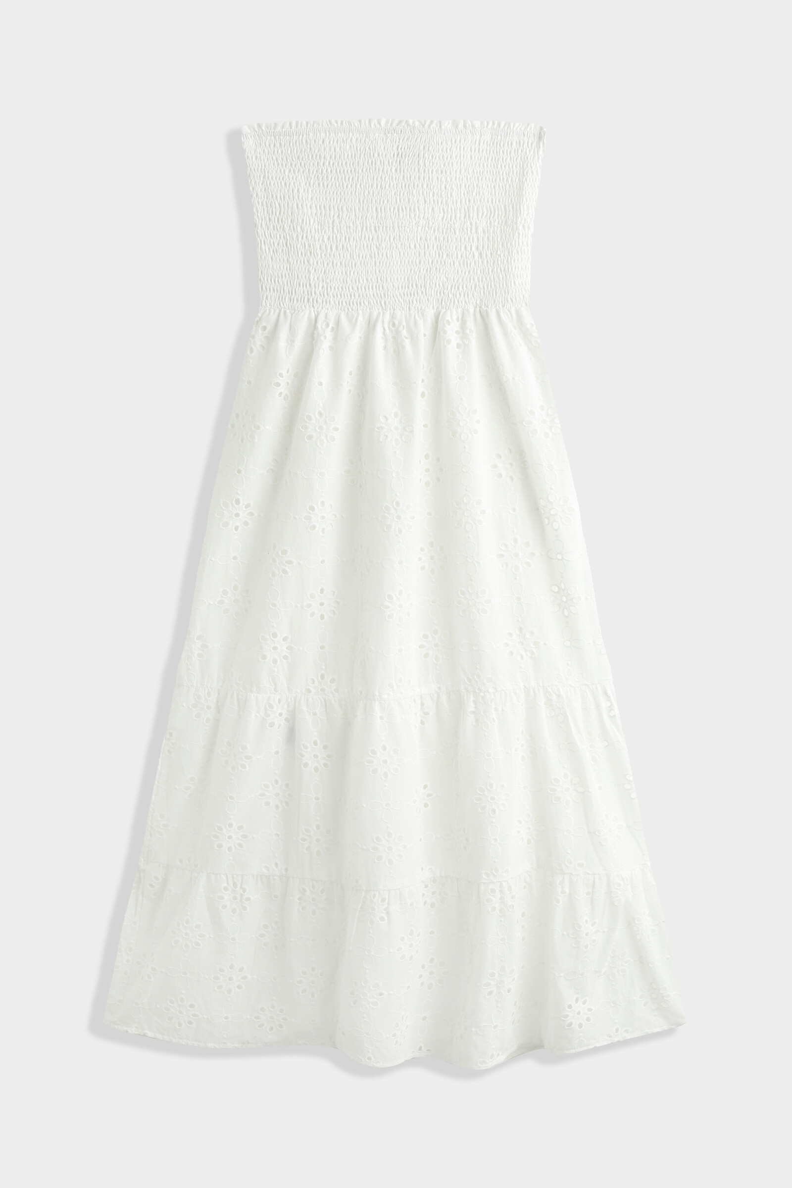 Grossista Copperose - Lungo abito bustier nel ricamo inglese