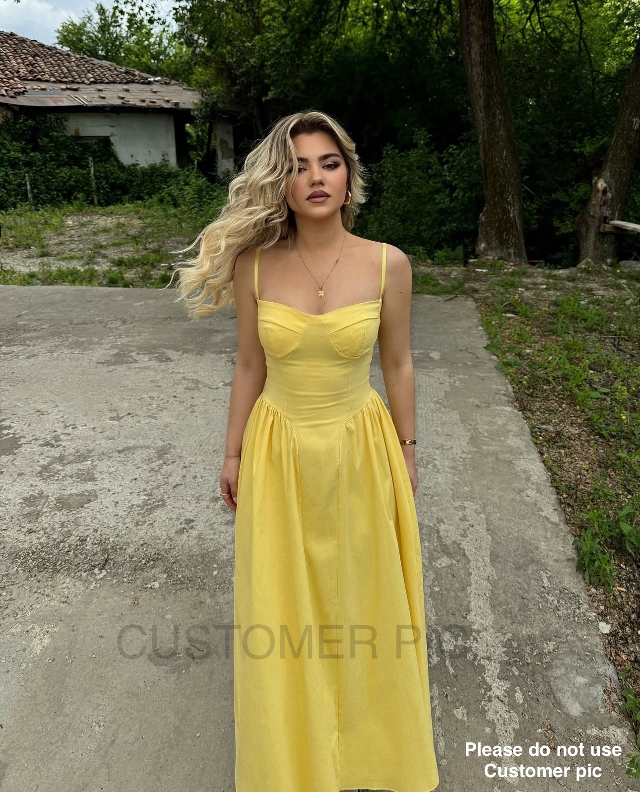 Mayorista Copperose - Vestido de patinador largo con lados para atar