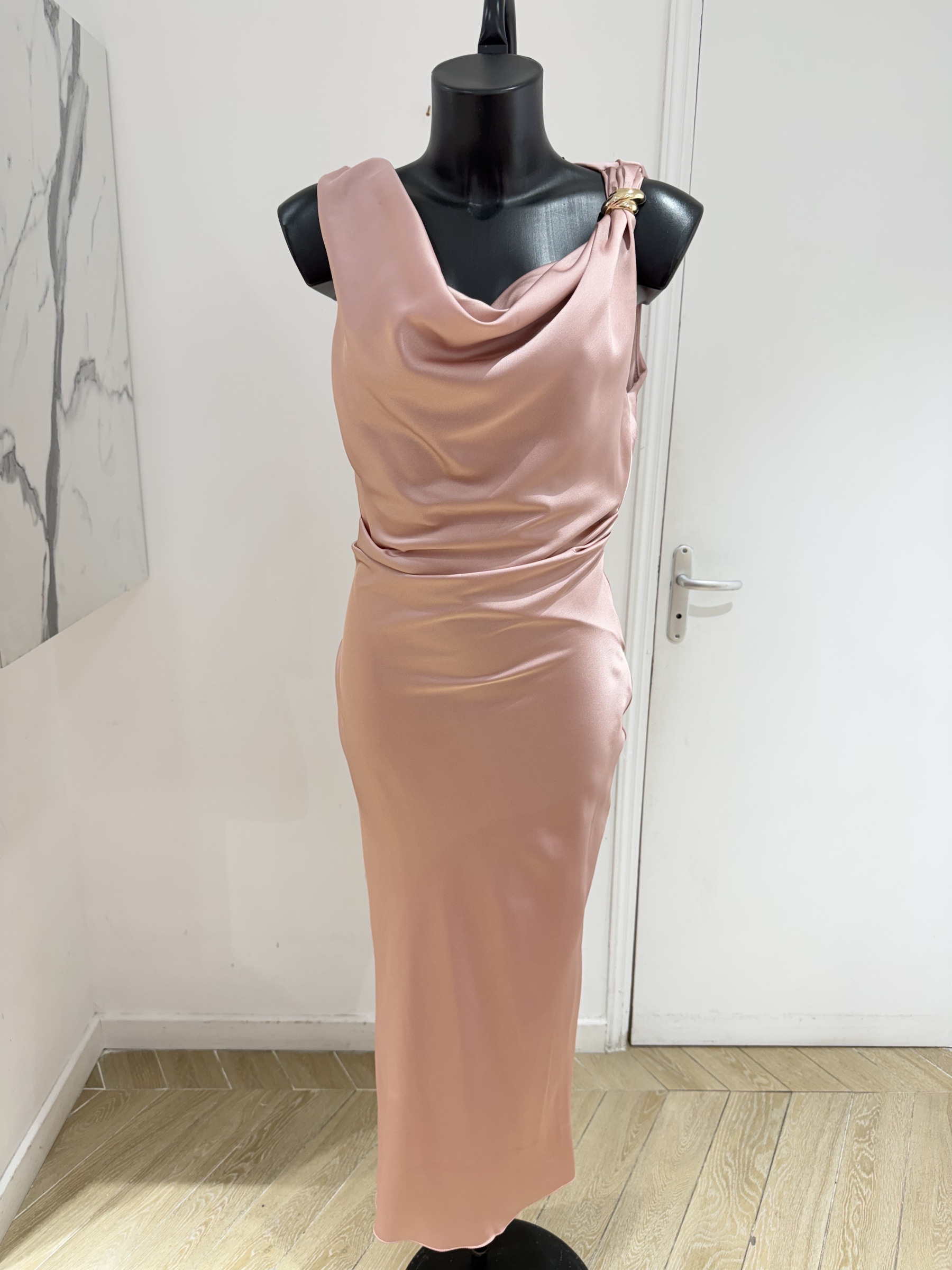 Mayorista Copperose - VESTIDO MIDI CUELLO CAPITAL