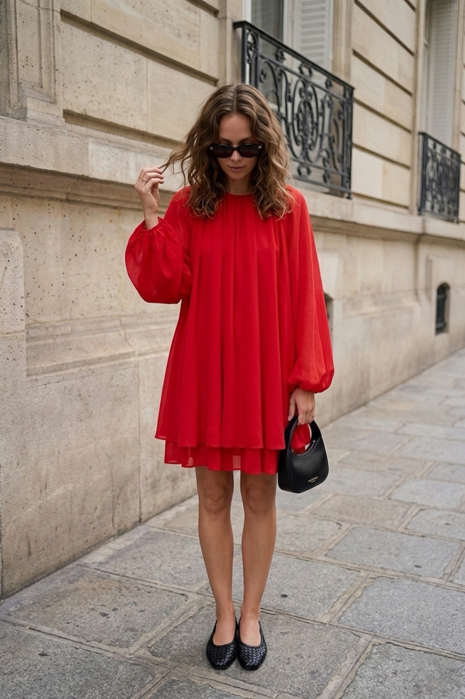 Mayorista Copperose - Vestido corto de gasa