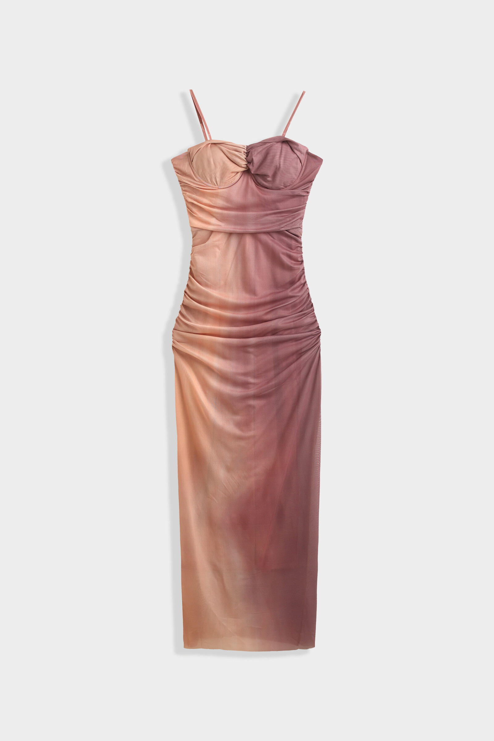 Wholesaler Copperose - Midi Dress in tulle print tie and dye