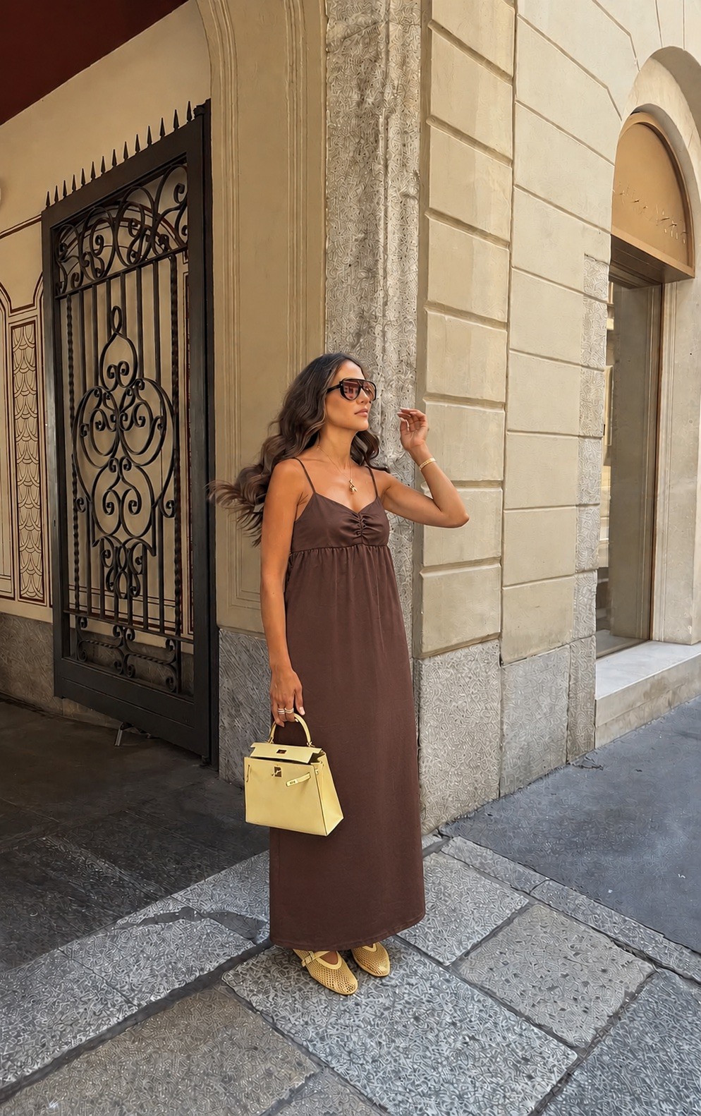 Grossiste Copperose - ROBE LONGUE À FINES BRETELLES