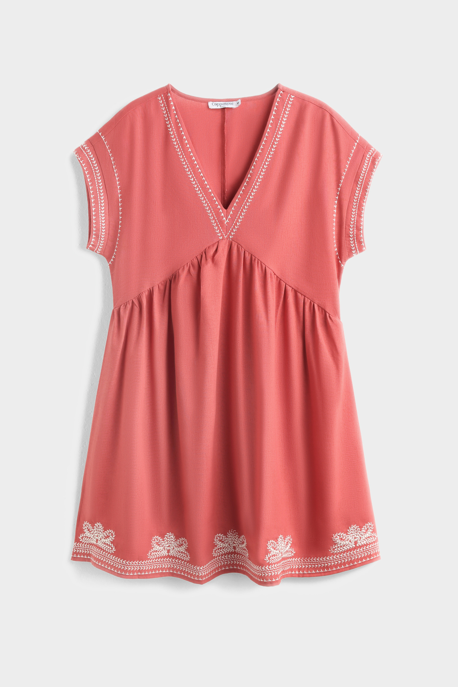 Mayorista Copperose - Vestido corto bordado