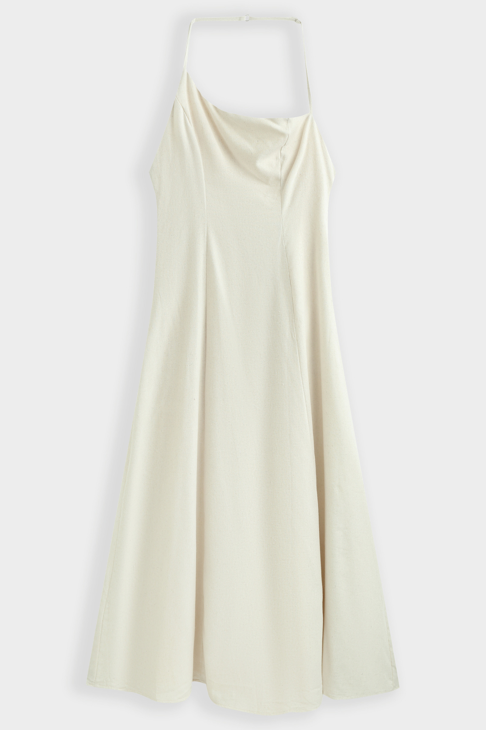 Grossiste Copperose - ROBE MIDI À COL DRAPÉ ASYMÉTRIQUE