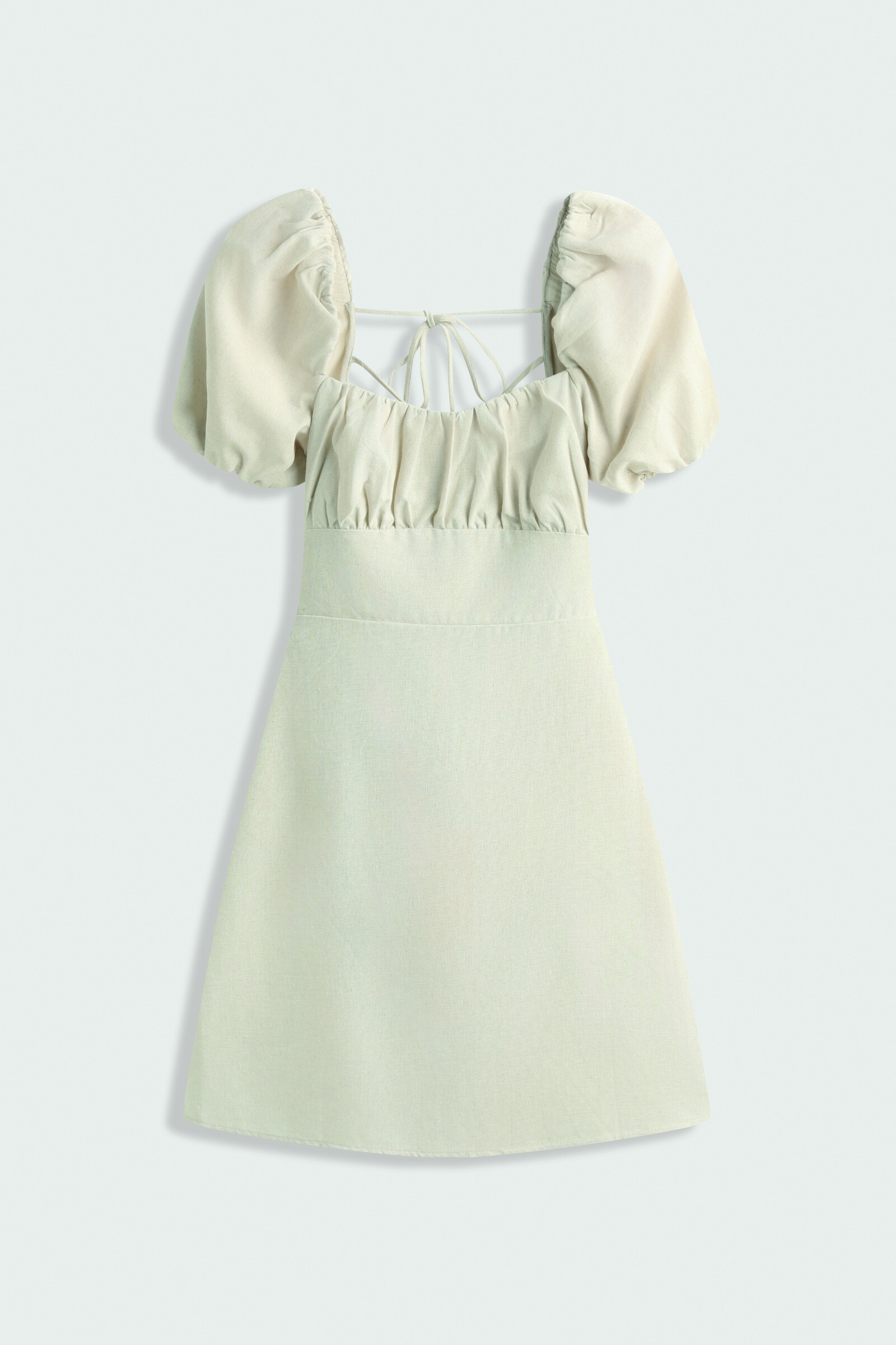 Grossiste Copperose - Robe courte à manches bouffantes