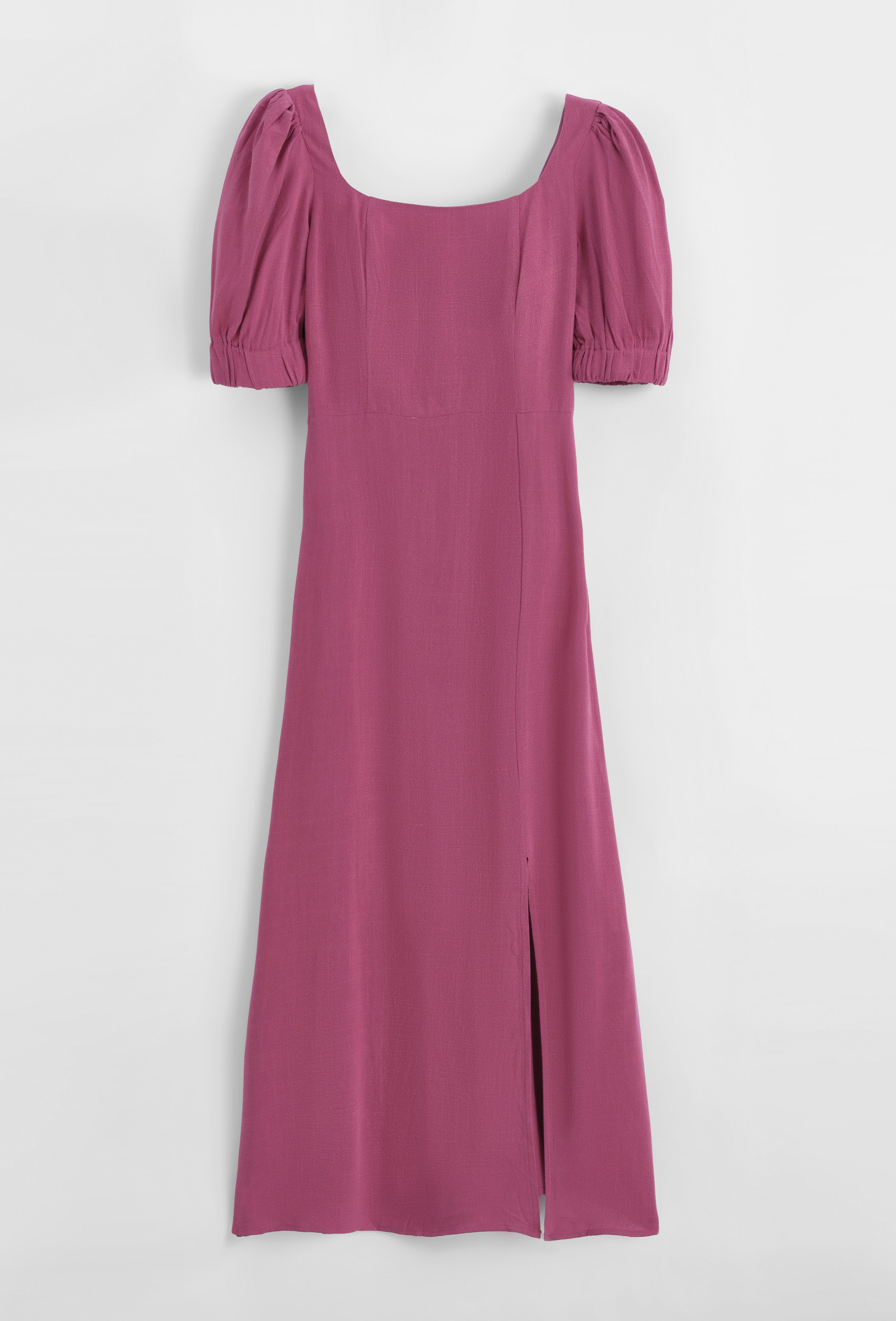 Grossiste Copperose - PLUS SIZE:ROBE MIDI À ENCOLURE CARRÉE ET DOS LACÉ PLUS TAILLE