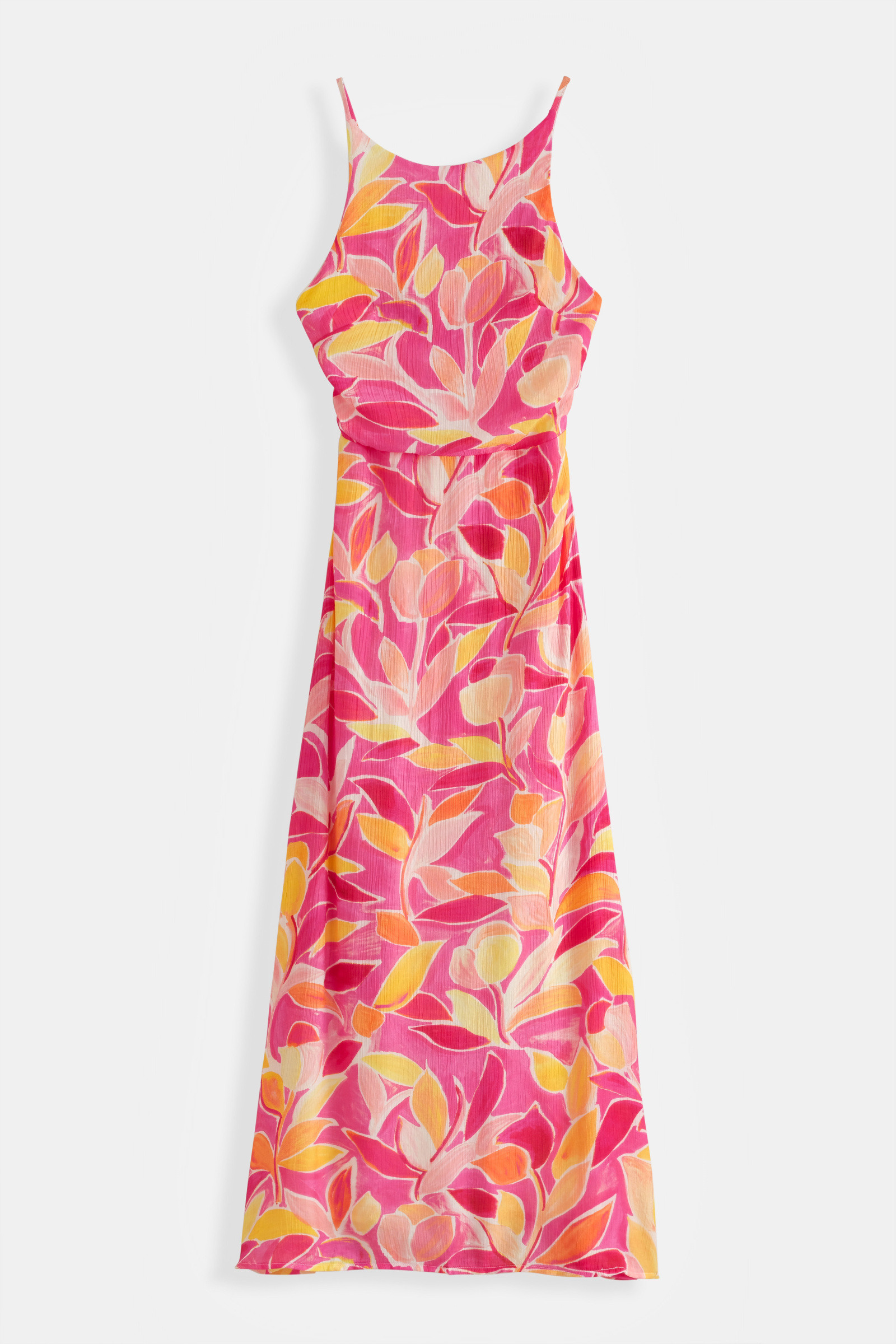 Grossiste Copperose - ROBE CORTE LONGUE IMPRIMÉE À BRETELLES CROISÉES