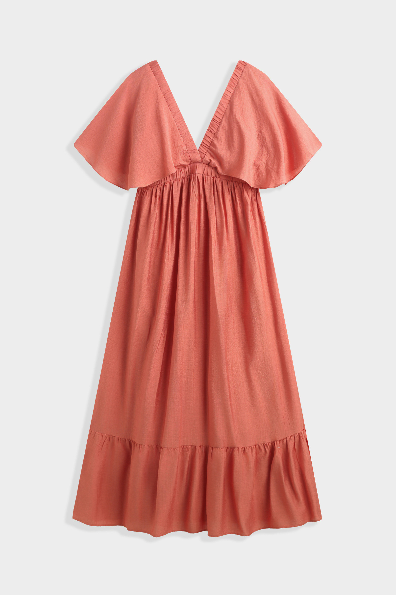 Mayorista Copperose - Vestido largo de viscosa texturizada