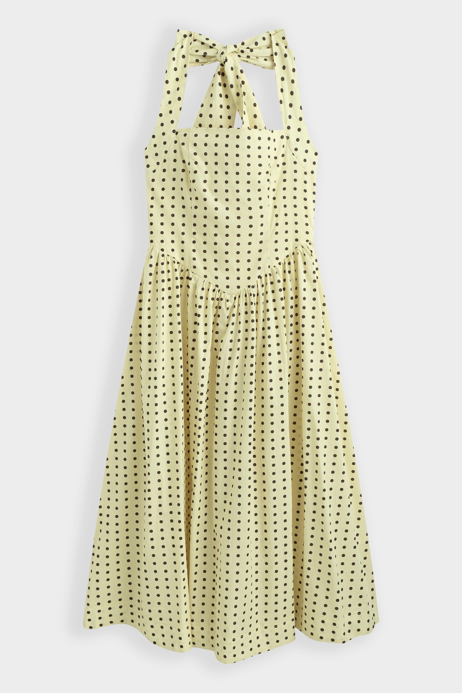 Grossiste Copperose - ROBE MI-LONGUE À POIS ET DOS NU EN COTON