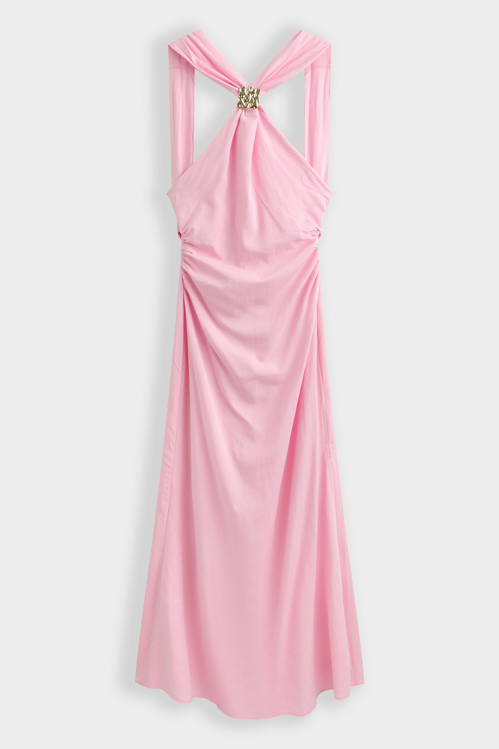 Mayorista Copperose - VESTIDO LARGO FLUYE ESCOTE CRUZADO
