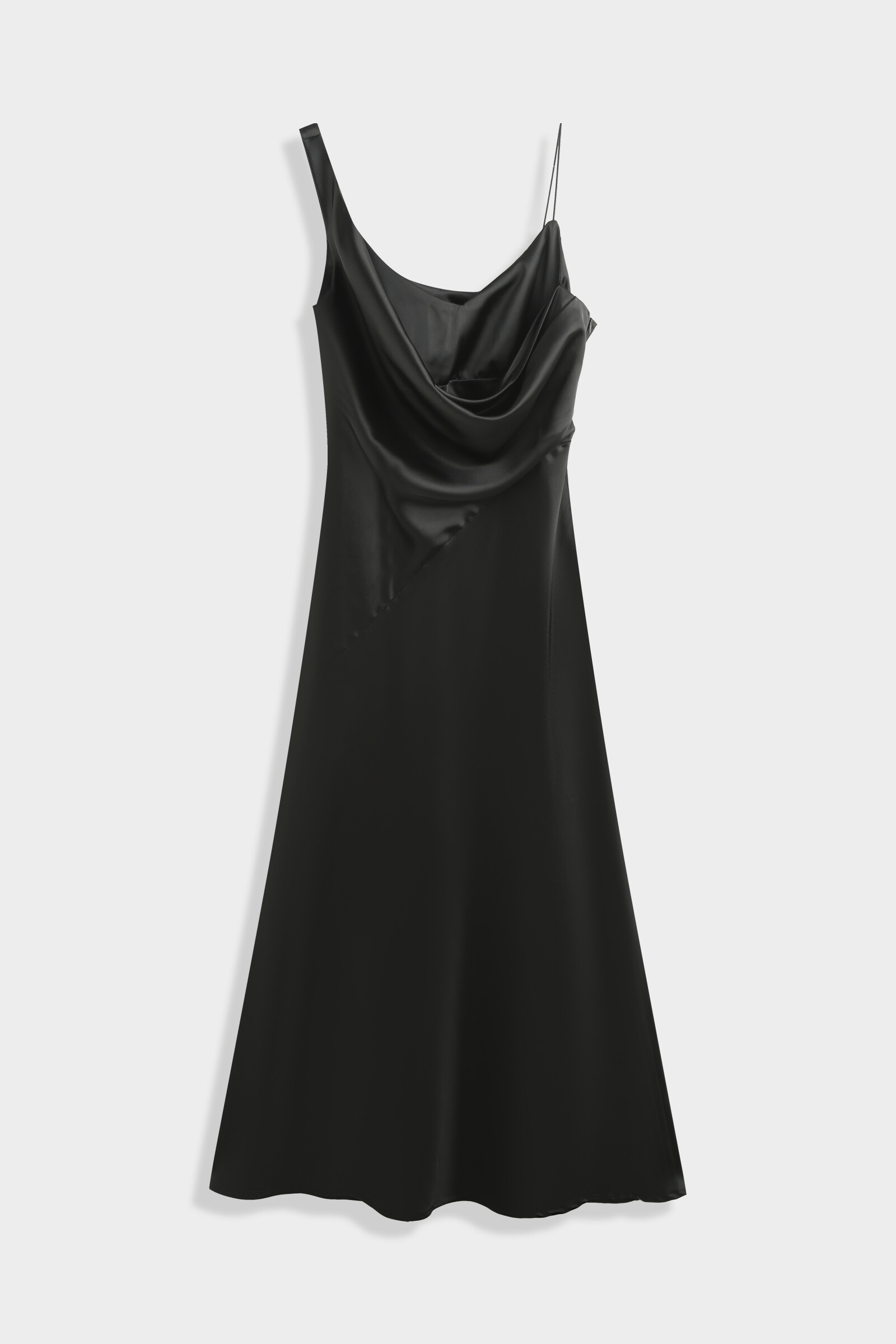 Wholesaler Copperose - Satin dress with floating encroachment