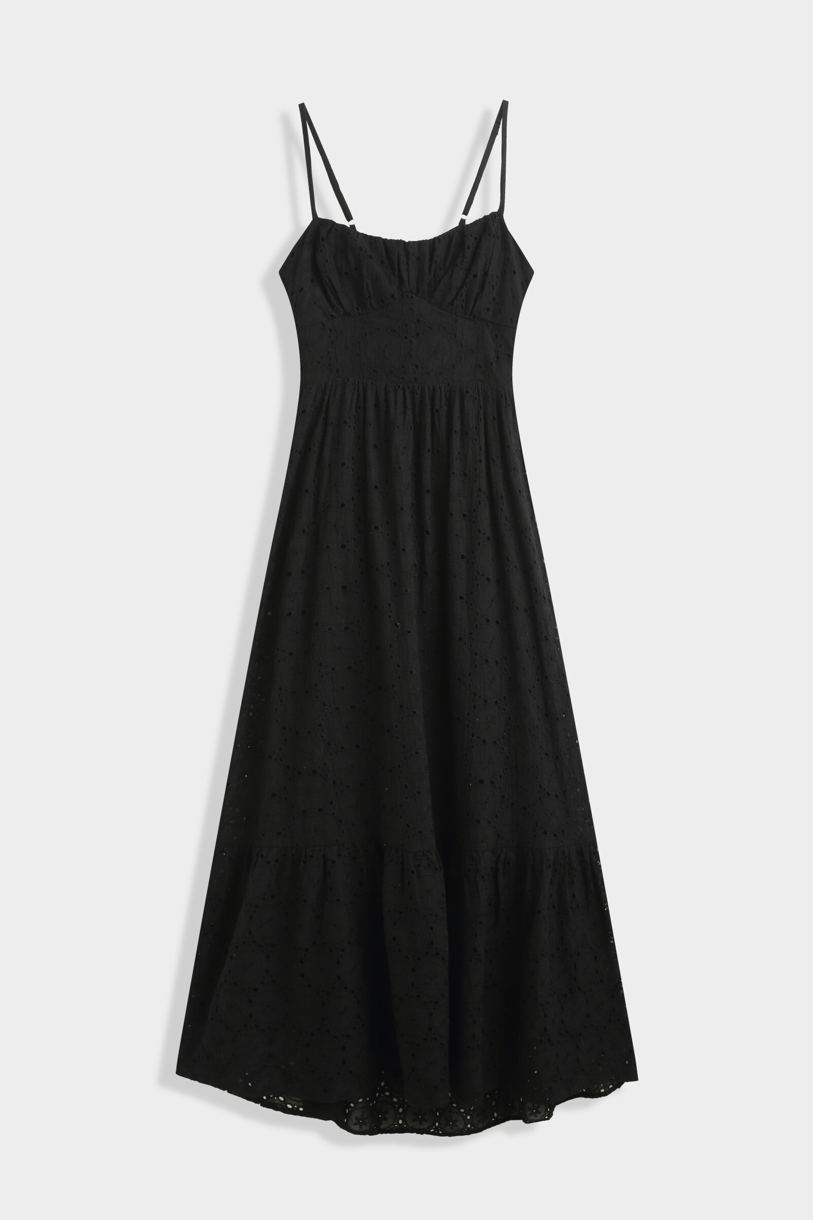 Wholesaler Copperose - Long dress in English embroidery with open back