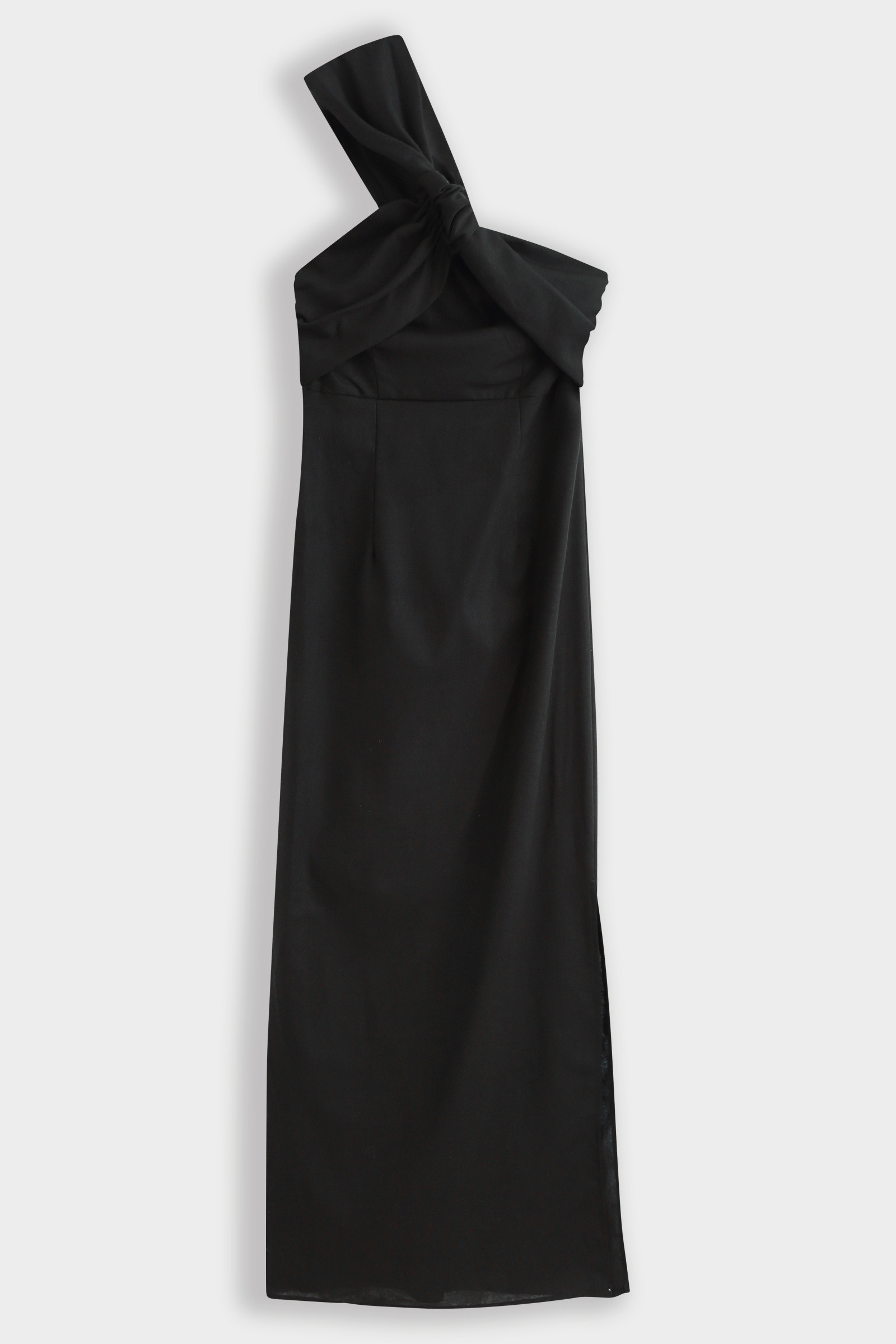 Wholesaler Copperose - Asymmetrical long dress in linen blend