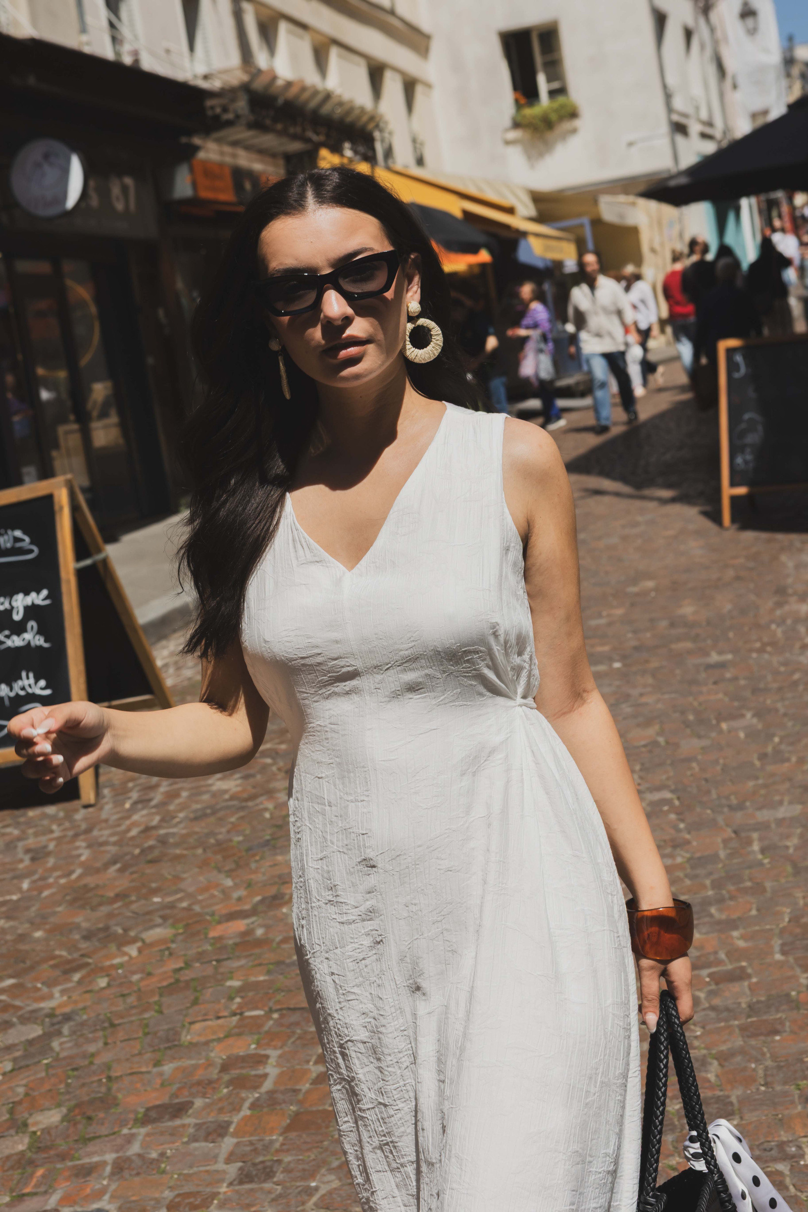 Grossiste Copperose - ROBE MI-LONGUE TEXTURÉE SANS MANCHES