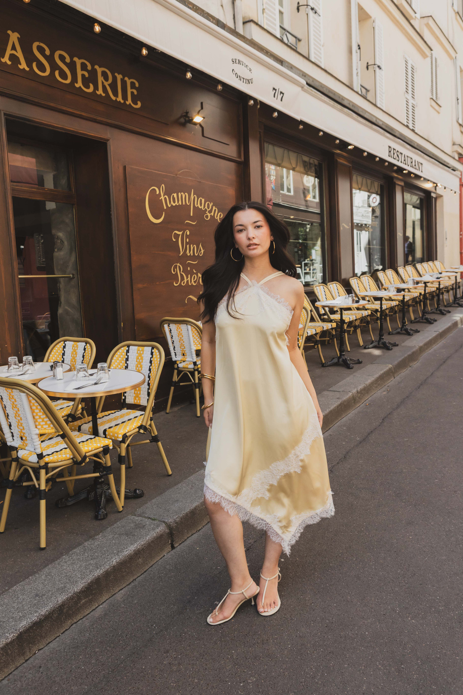 Grossiste Copperose - ROBE MI-LONGUE ASYMÉTRIQUE