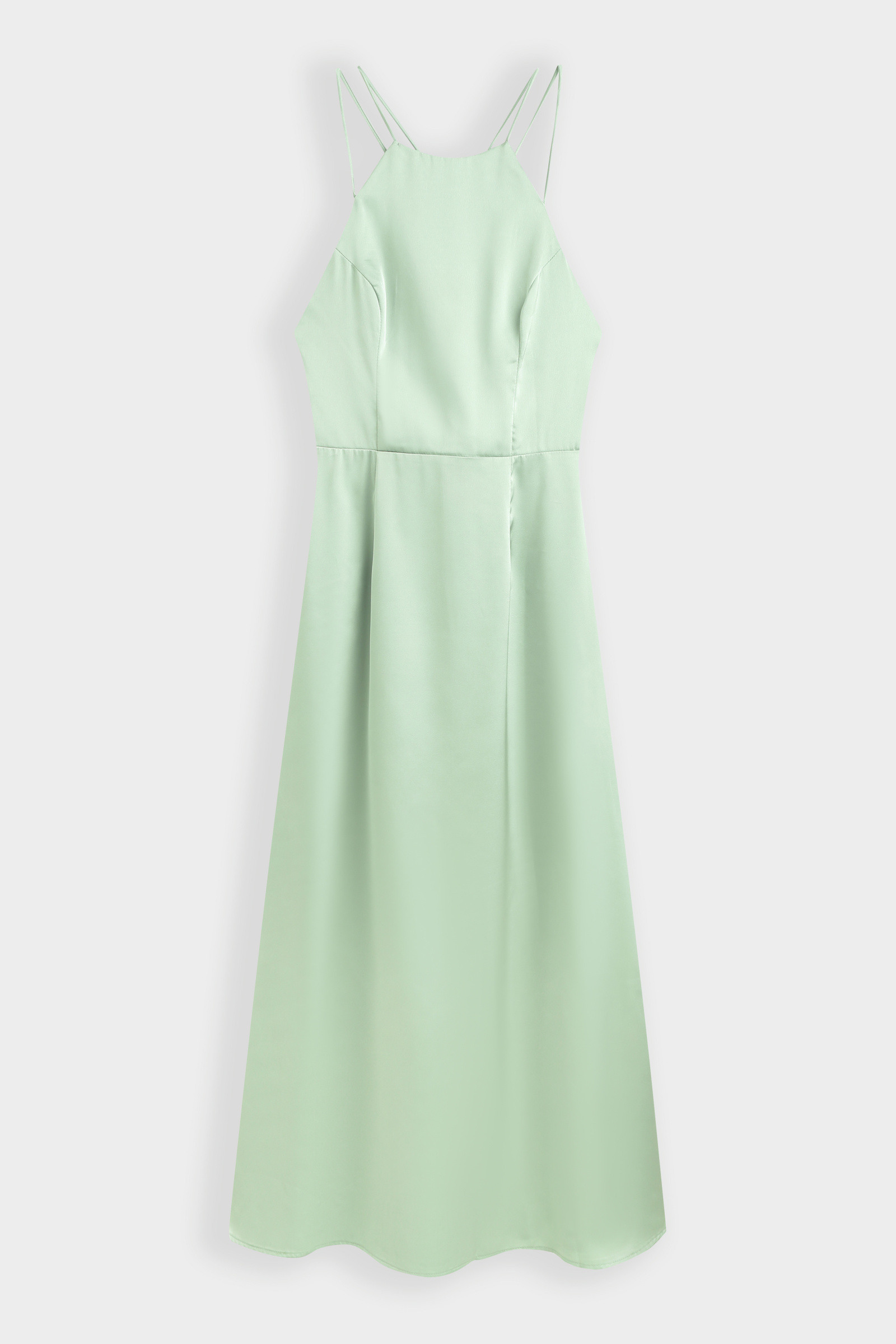 Grossiste Copperose - ROBE MI-LONGUE EN SATIN À BRETELLES CROISÉES