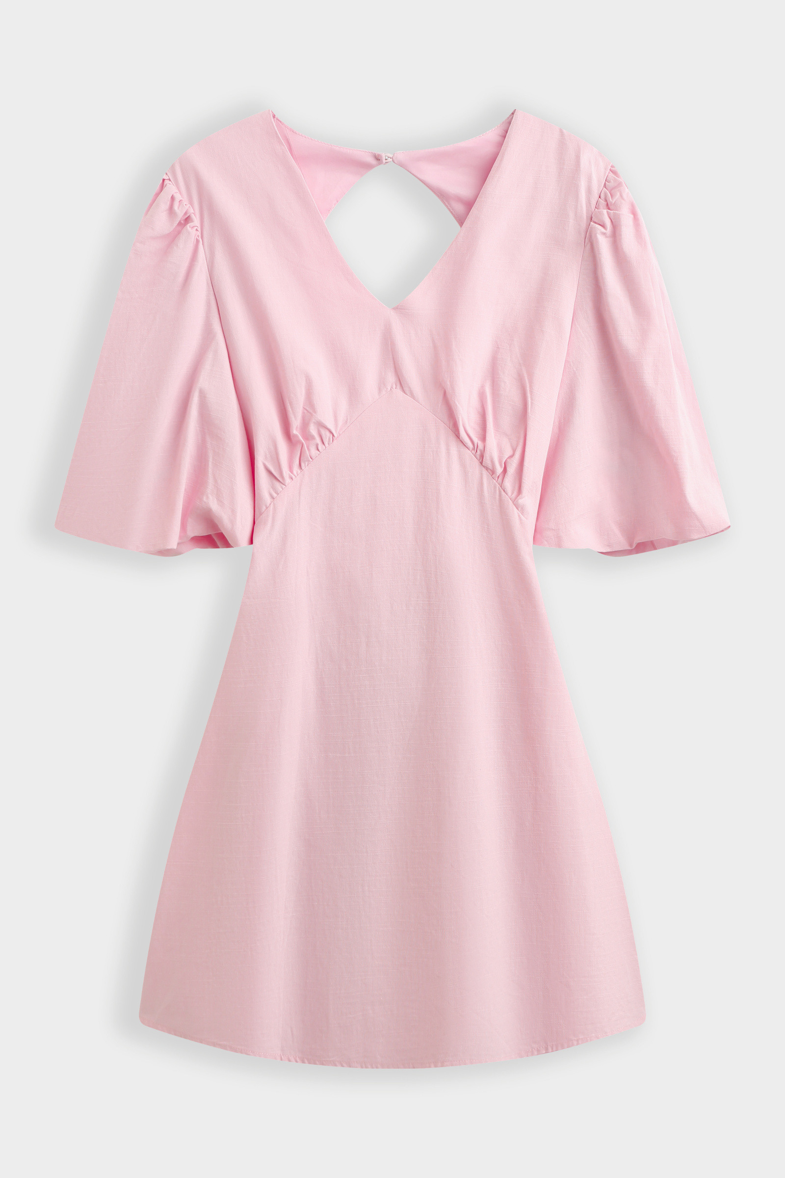 Grossiste Copperose - ROBE COURTE DOS NU À MANCHES BALLONS