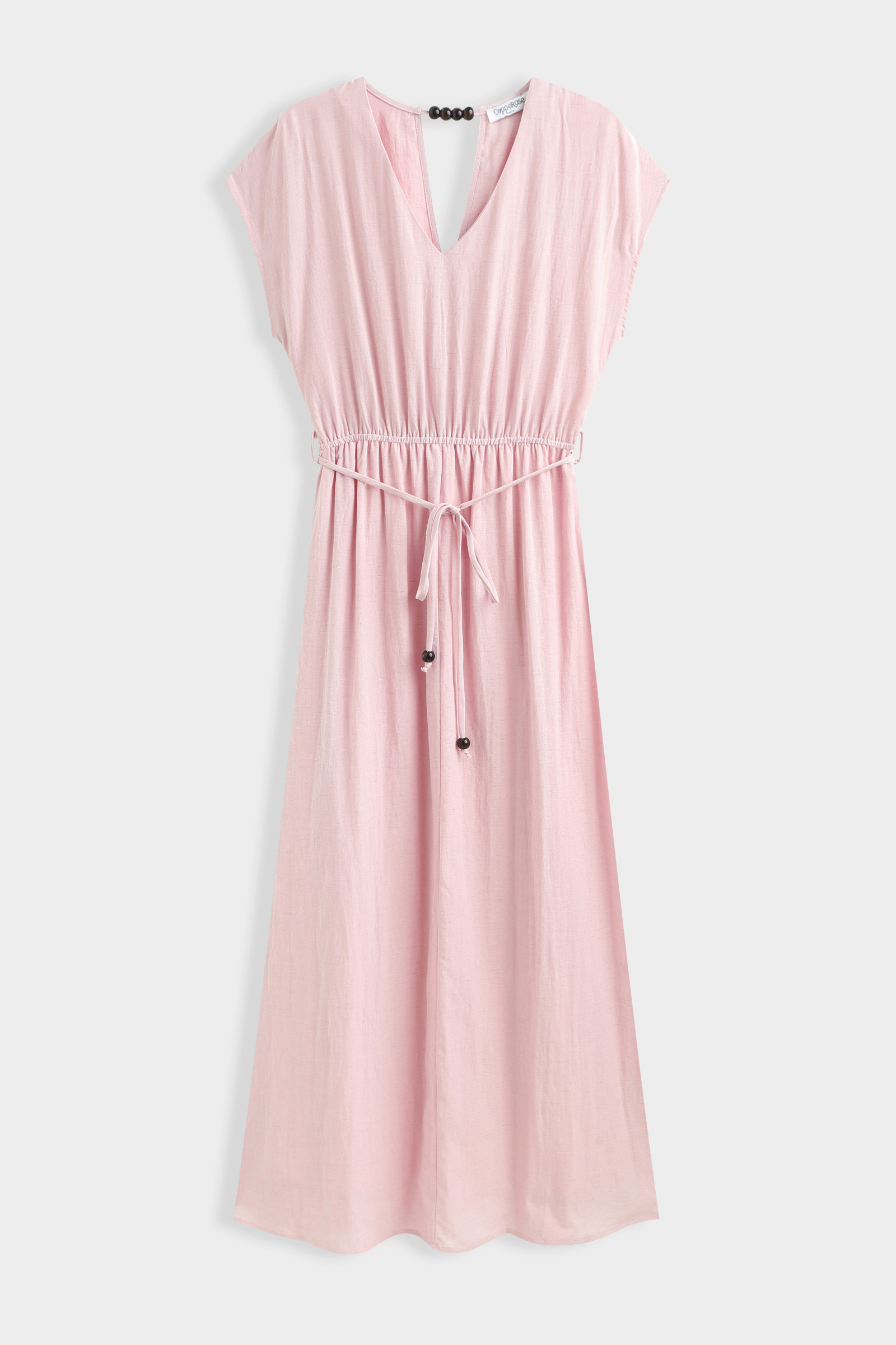 Mayorista Copperose - VESTIDO LARGO CUELLO EN V