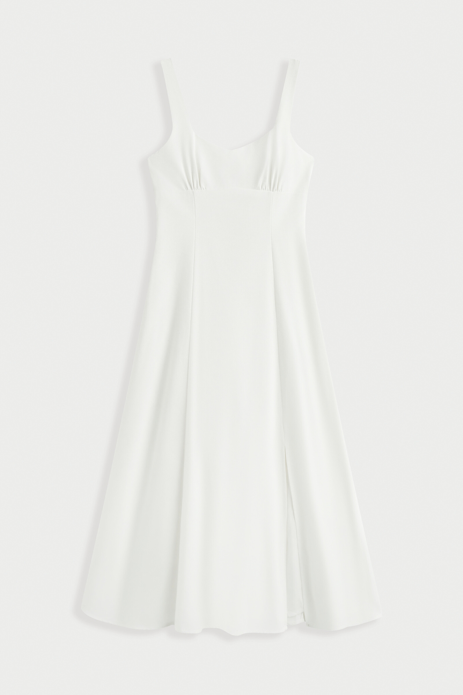 Mayorista Copperose - Vestido de lino largo mezclado con tirantes