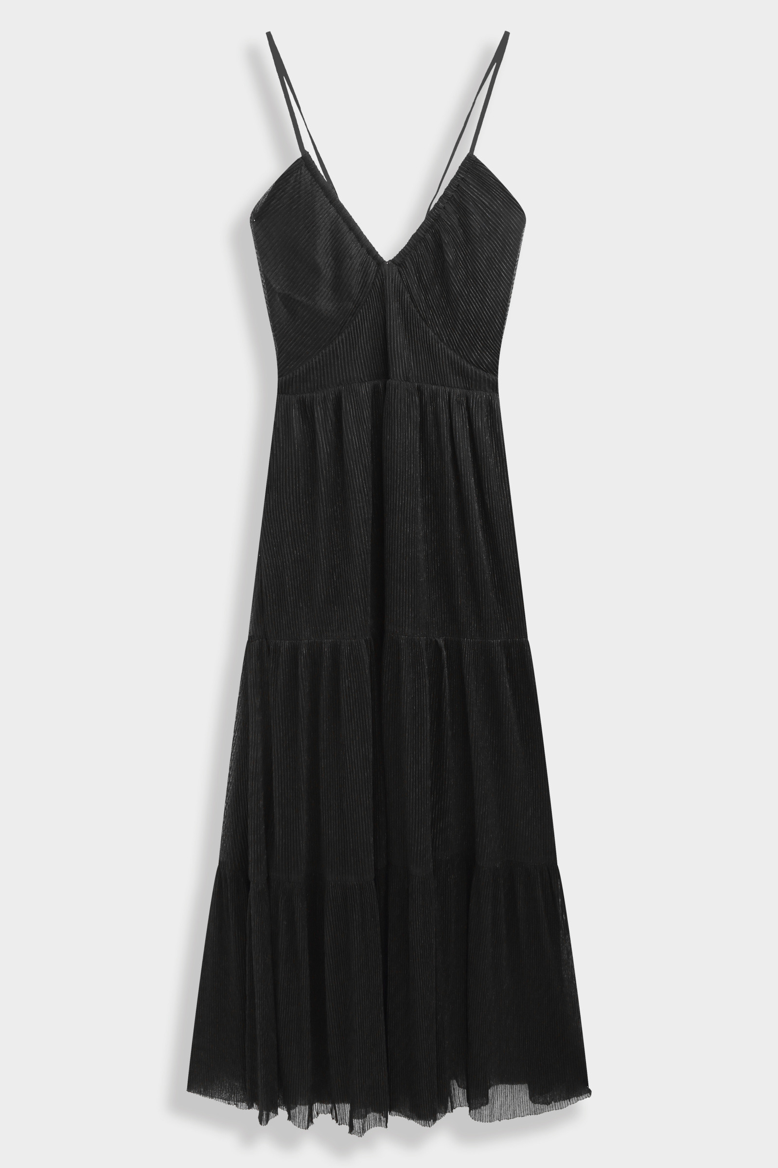 Grossiste Copperose - Robe longue plissée brillante