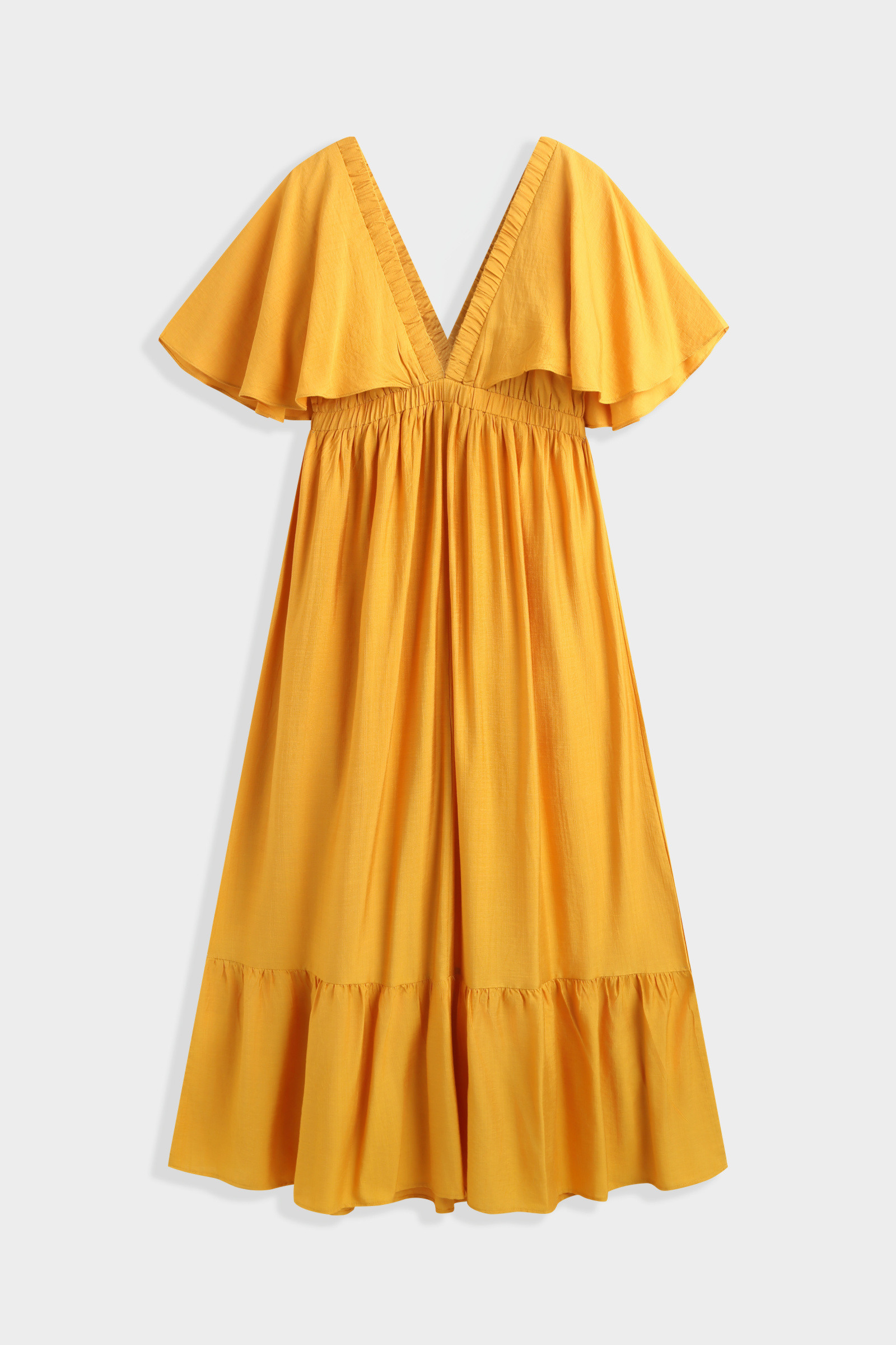 Grossiste Copperose - Robe longue  en viscose texturé