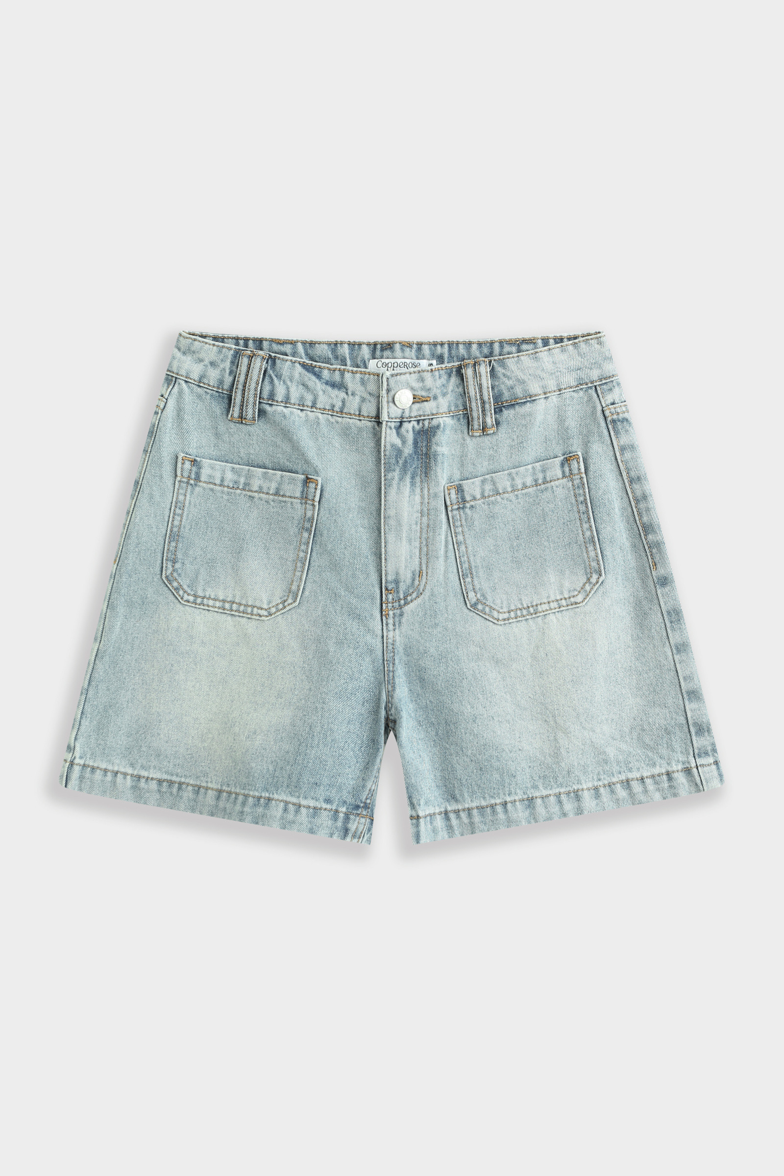 Grossiste Copperose - Shorts en denim à poches plaquées