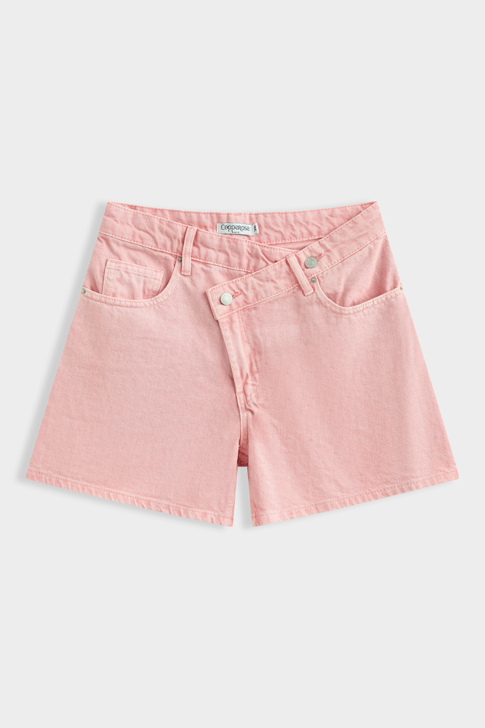 Wholesaler Copperose - DENIM BERMUDA WITH ASYMMETRICAL FLY