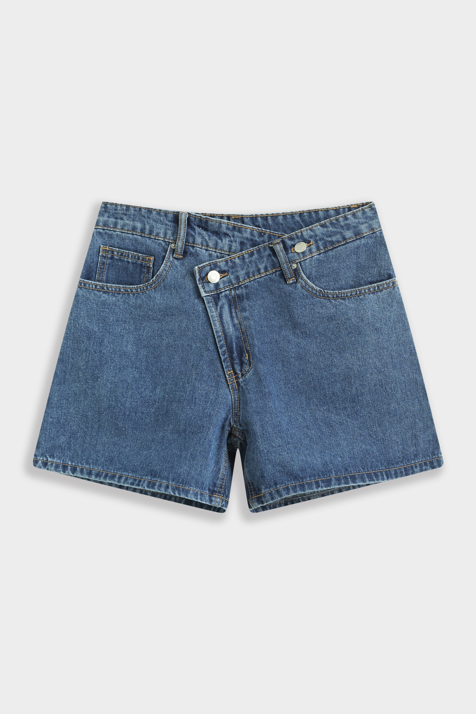 Wholesaler Copperose - DENIM BERMUDA WITH ASYMMETRICAL FLY
