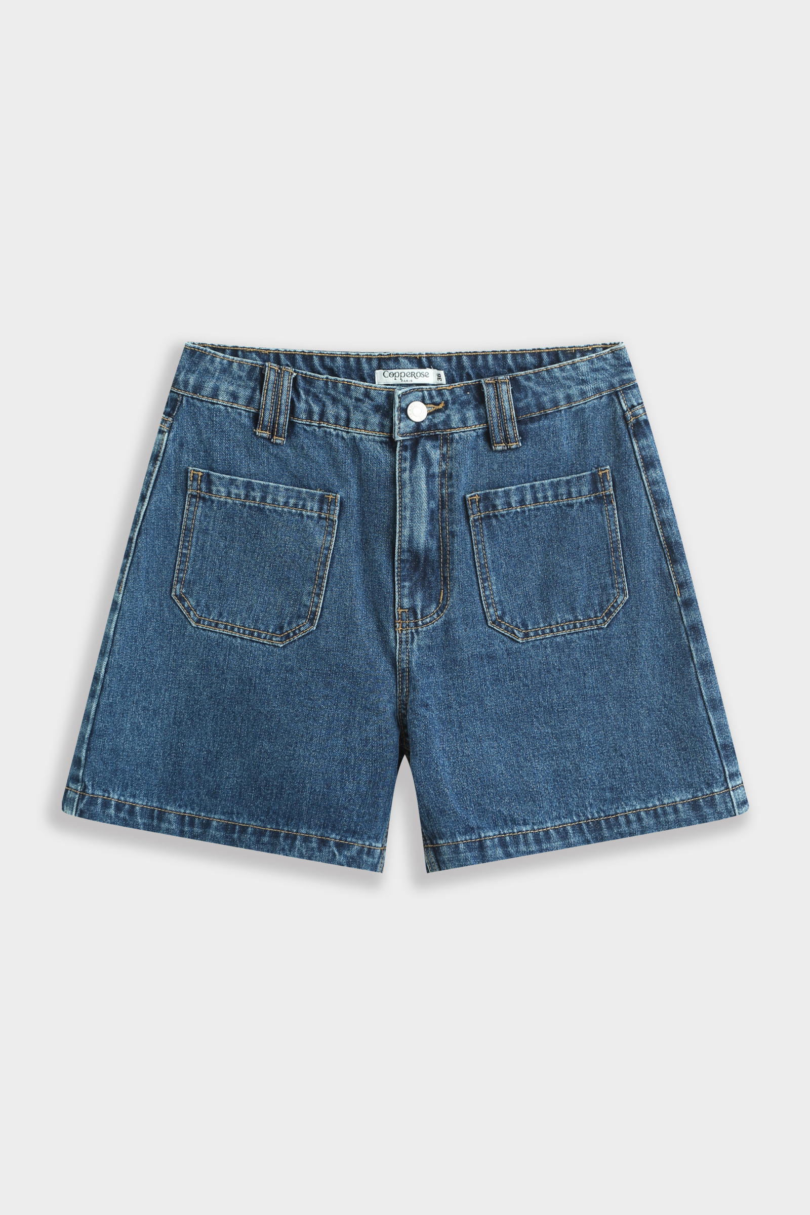Grossiste Copperose - Shorts en denim à poches plaquées