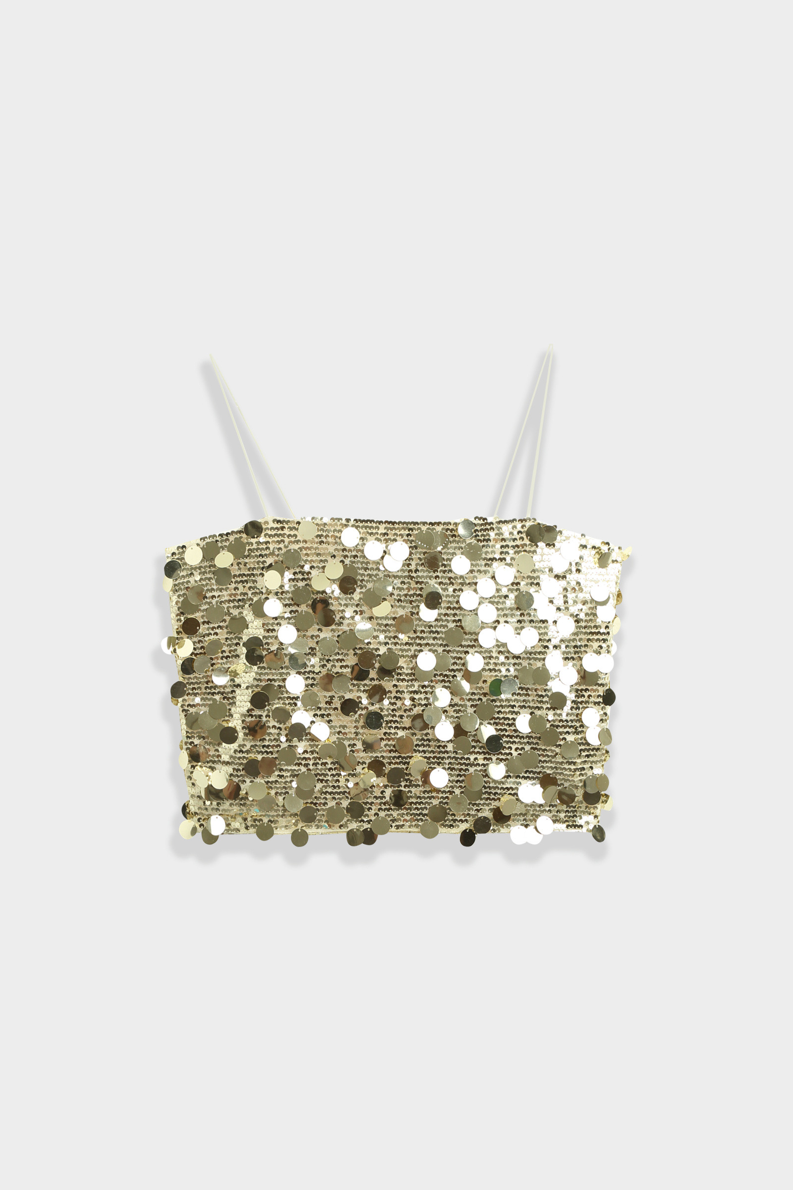 Wholesaler Copperose - SEQUIN BUSTIER TOP WITH SPAGHETTI STRAPS