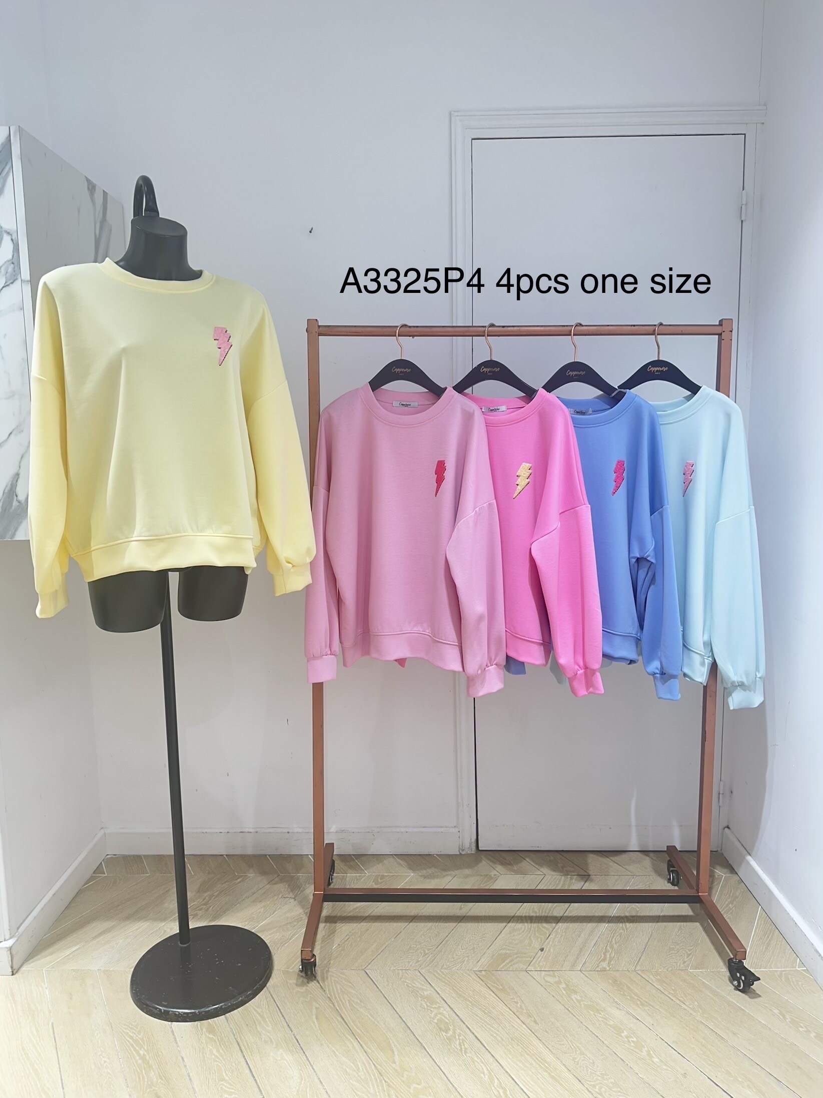 Grossiste Copperose - SWEAT-SHIRT À MOTIF ÉCLAIR
