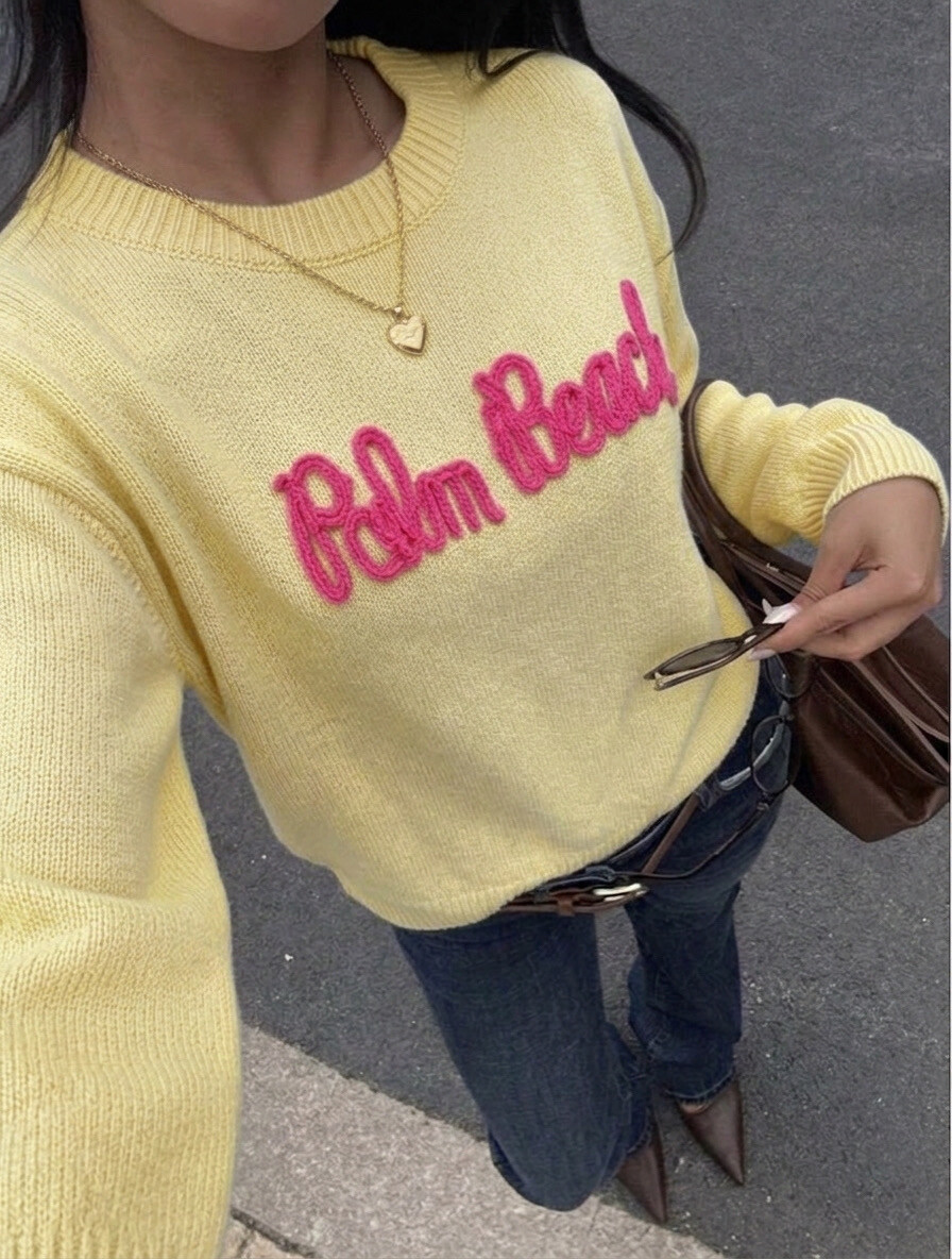 Grossiste Copperose - PULL EN COTON MÉLANGÉ PALM BEACH