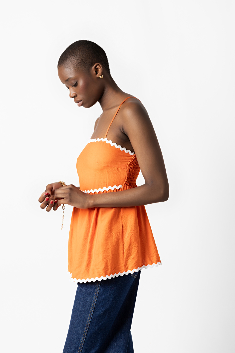 Grossista Copperose - Top a spalle scoperte con onde