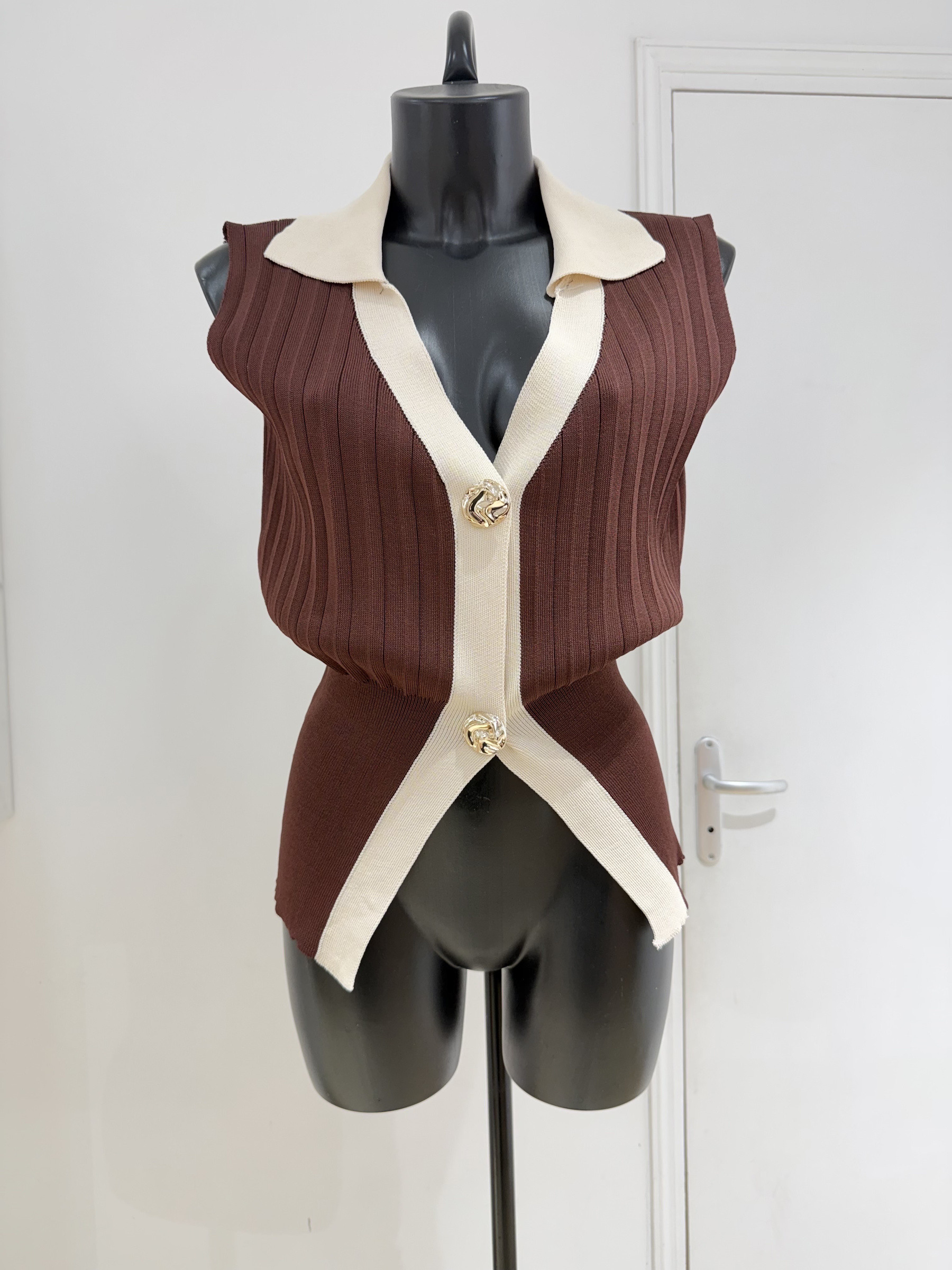 Mayorista Copperose - TOP DE PUNTO SIN MANGAS