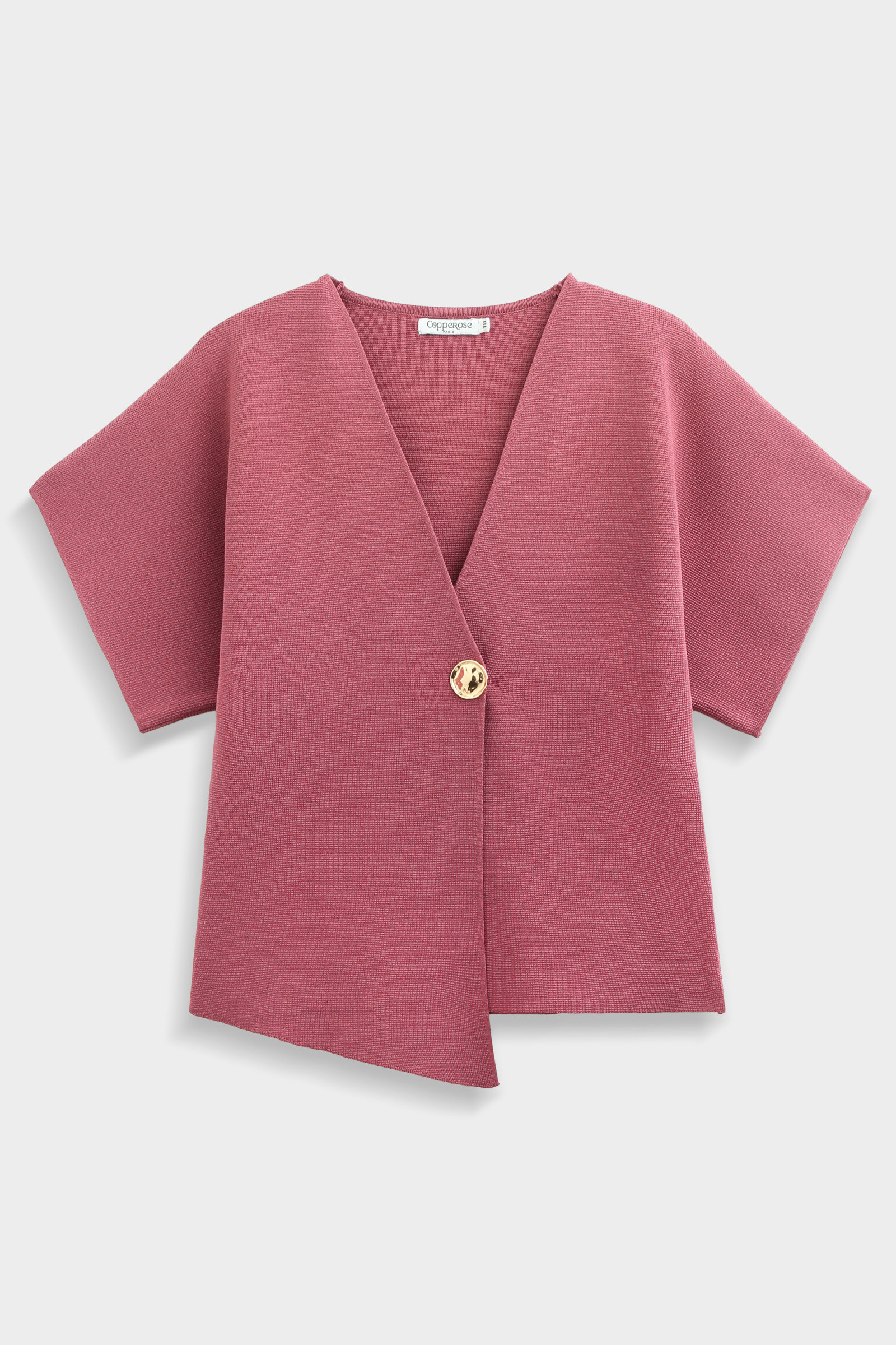 Wholesaler Copperose - Asymmetrical Knit Wrap Top
