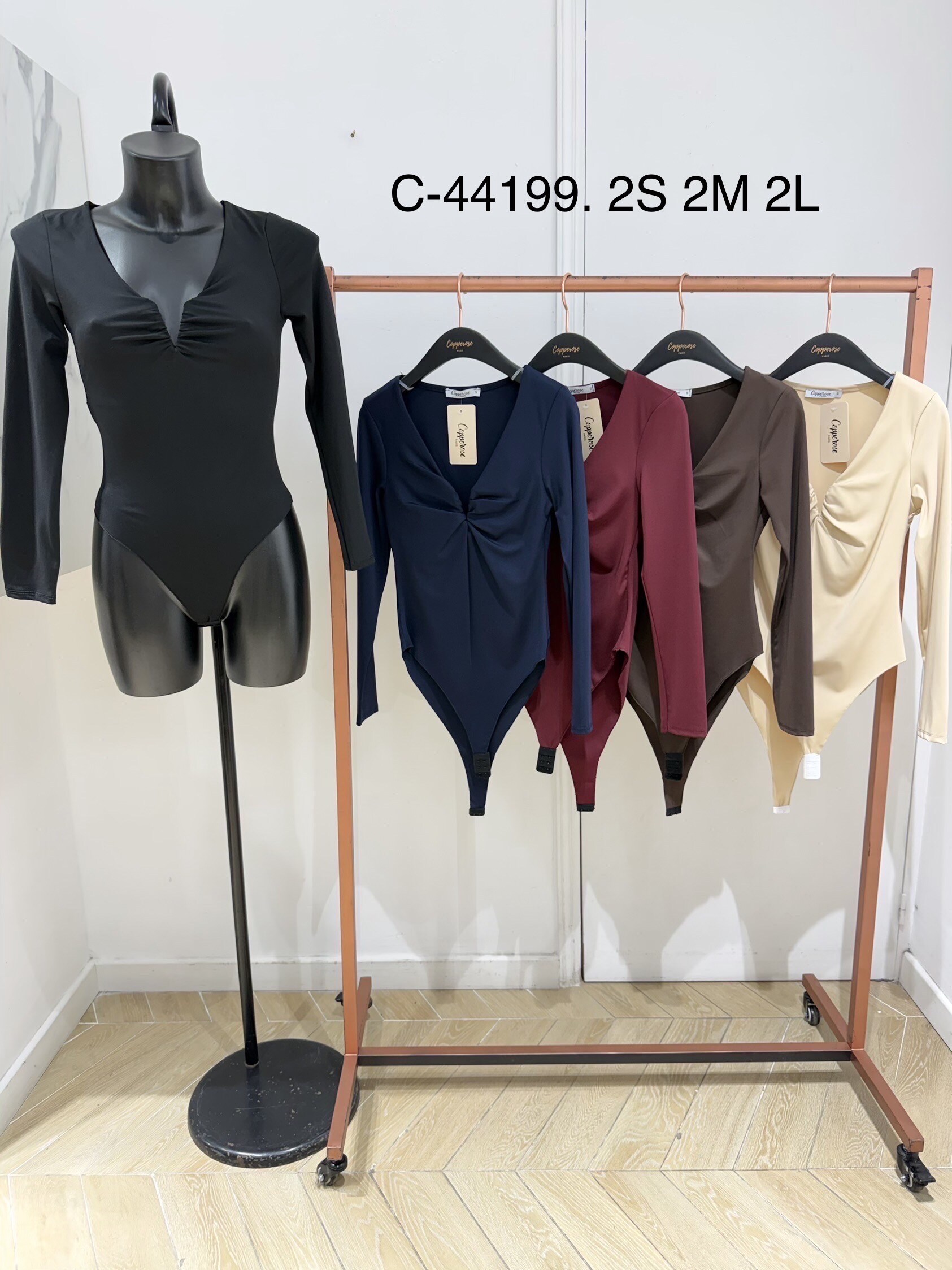 Mayorista Copperose - Body con escote fruncido