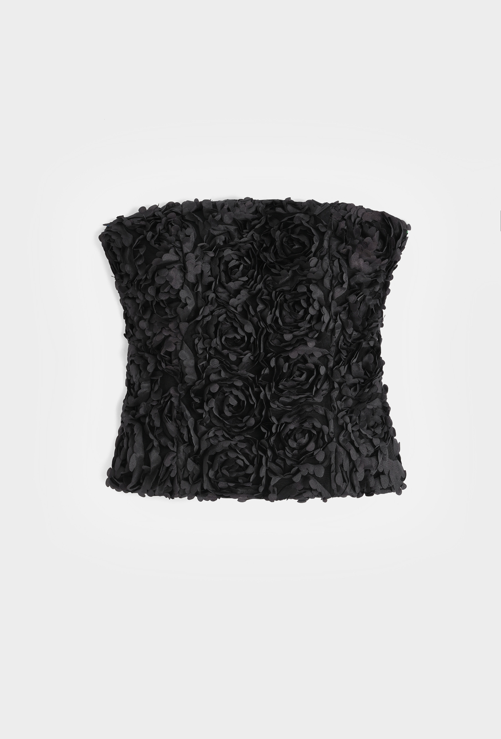 Grossiste Copperose - TOP BUSTIER A FLEURS EN RELIEF