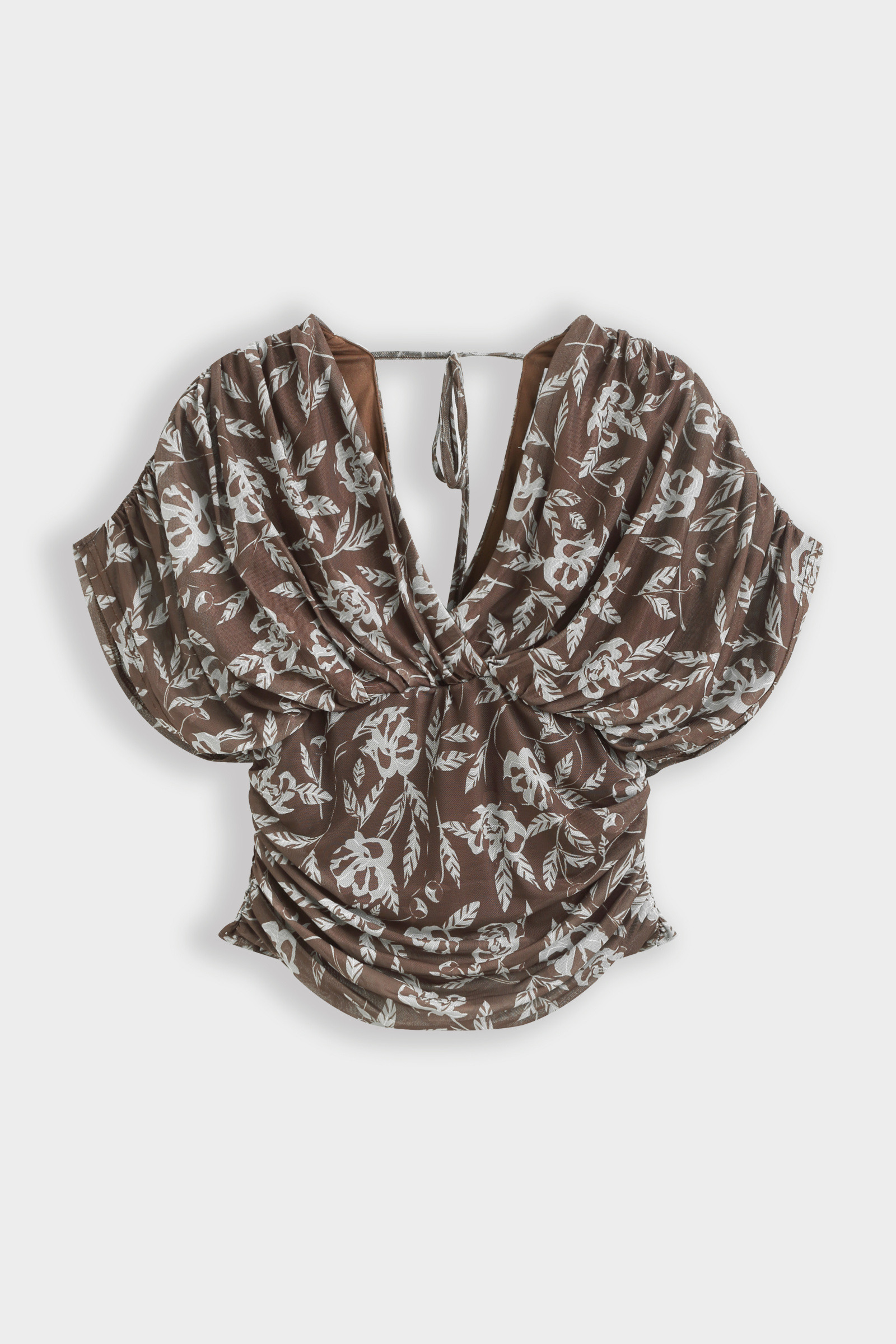 Grossiste Copperose - TOP DRAPÉ À MOTIFS FLORAUX