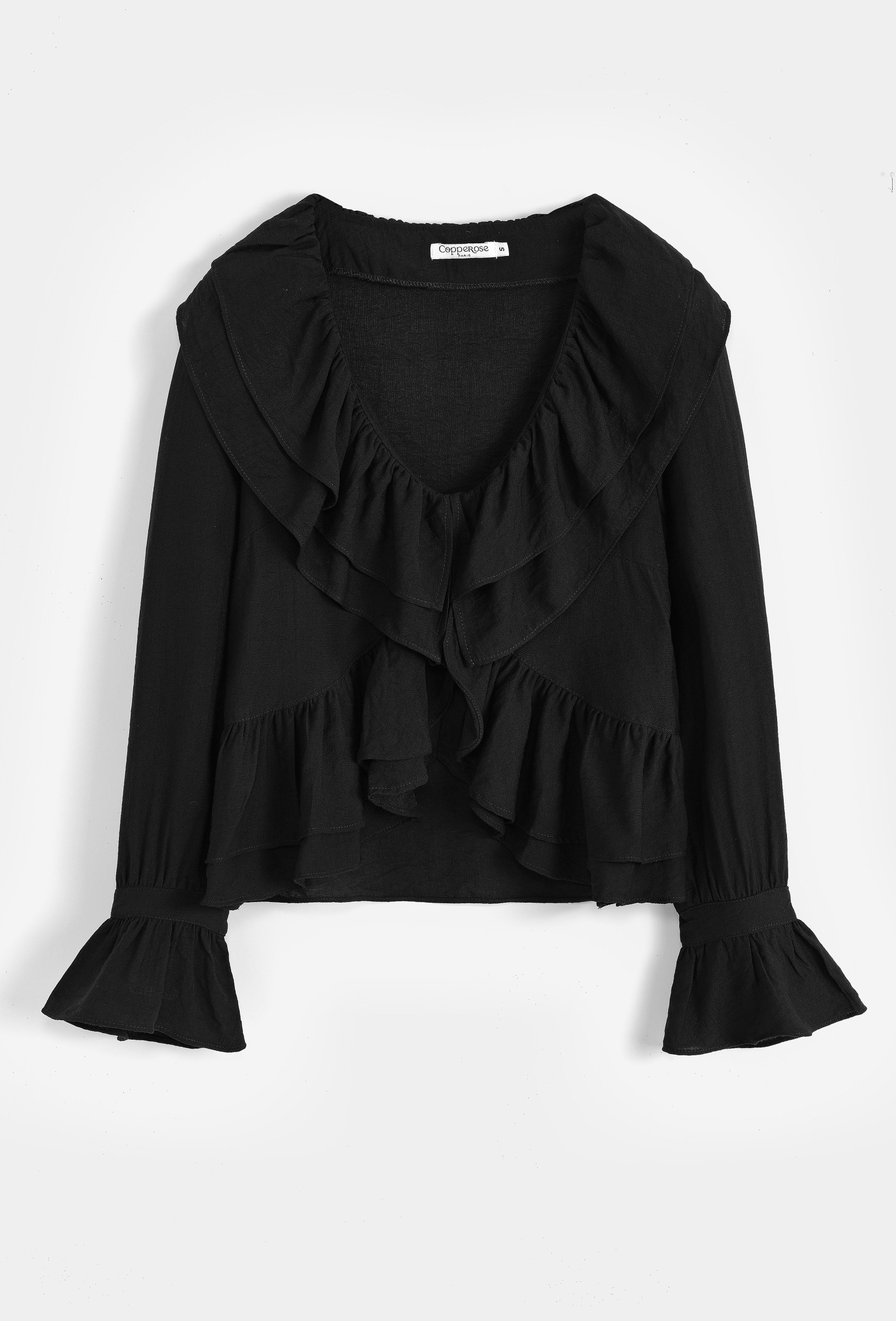 Grossiste Copperose - BLOUSE À VOLANTS EN CRÊPE LÉGER