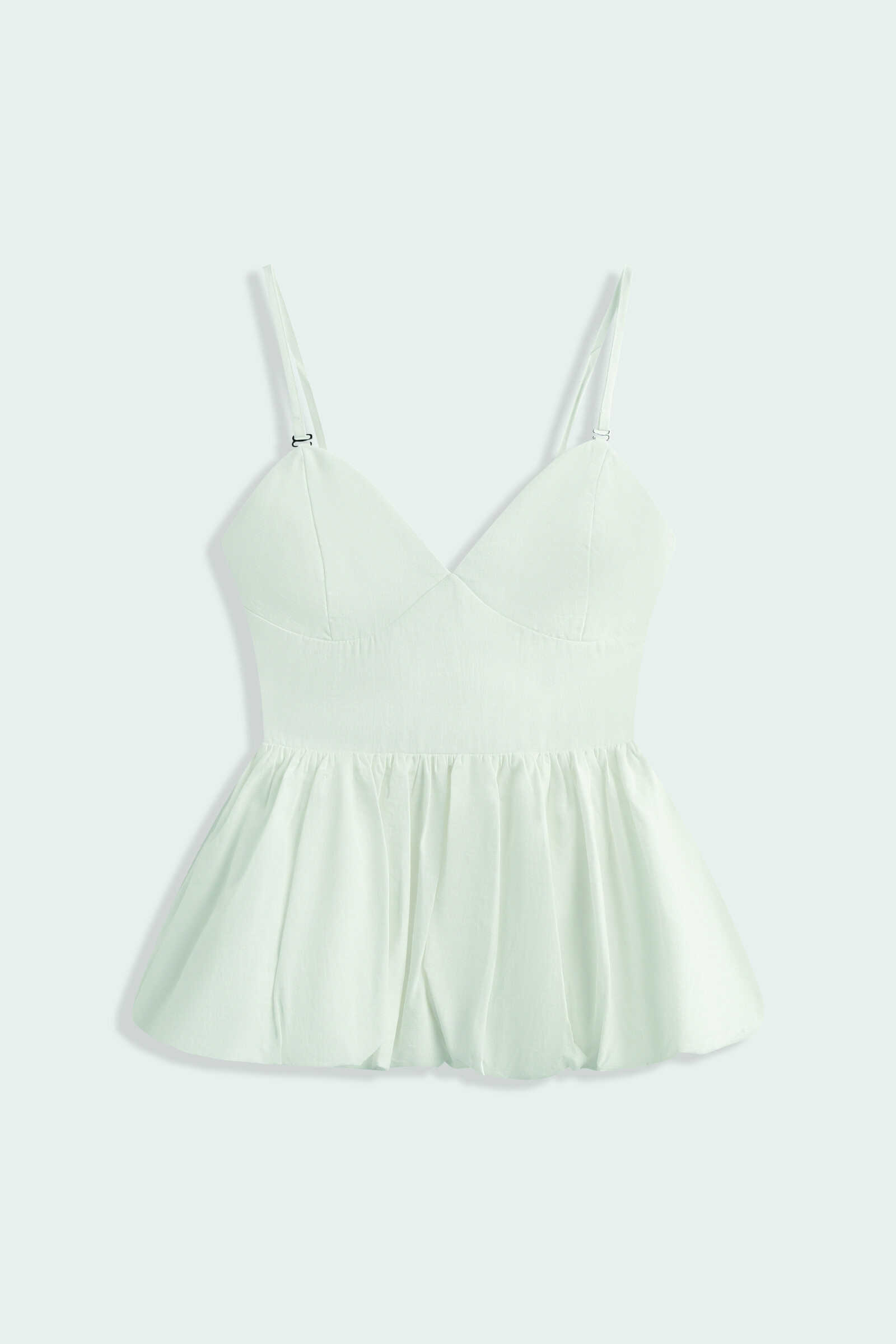 Grossiste Copperose - Top péplum à bretelles amovibles