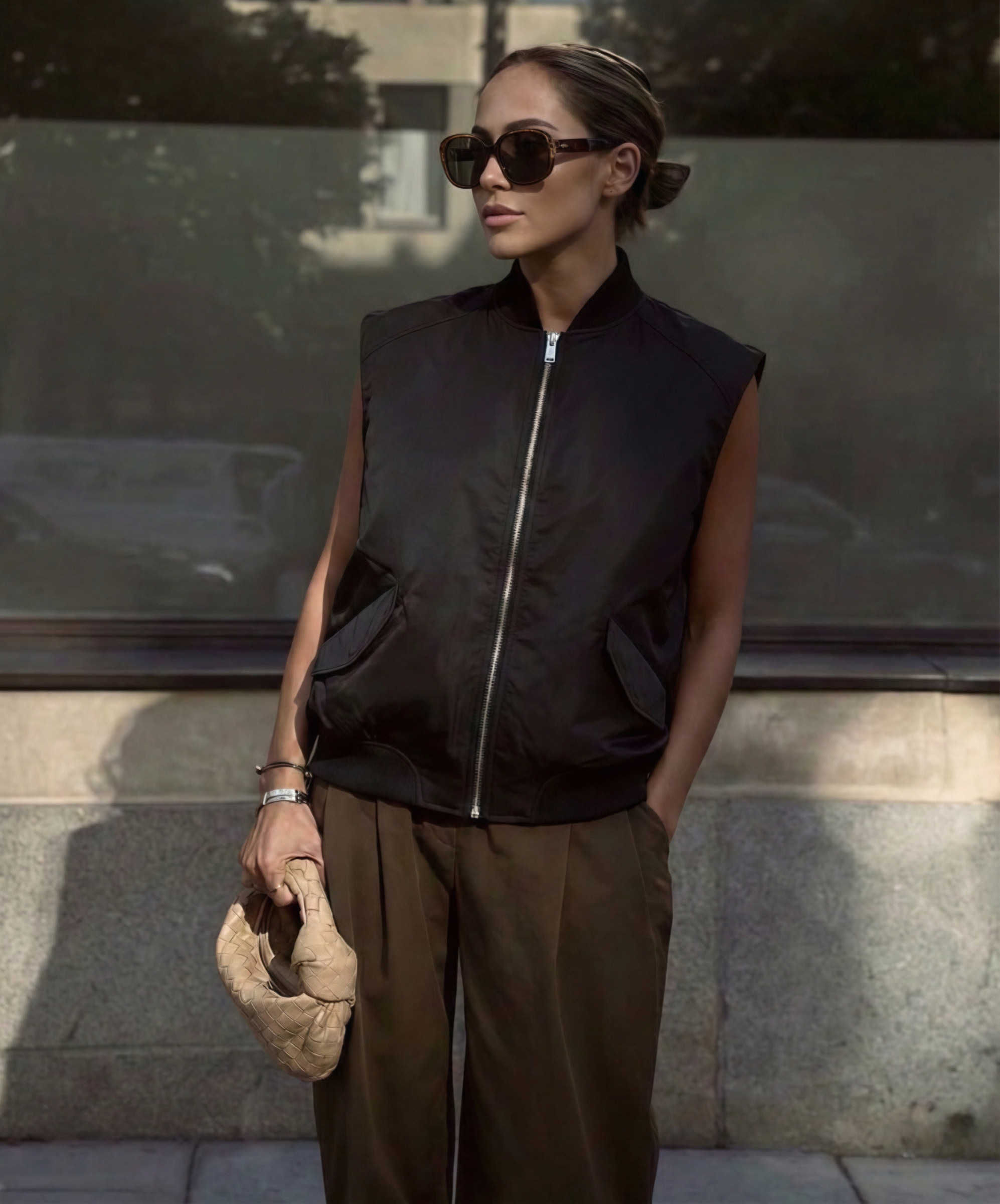Mayorista Copperose Outlet - Chaqueta bomber oversize sin mangas