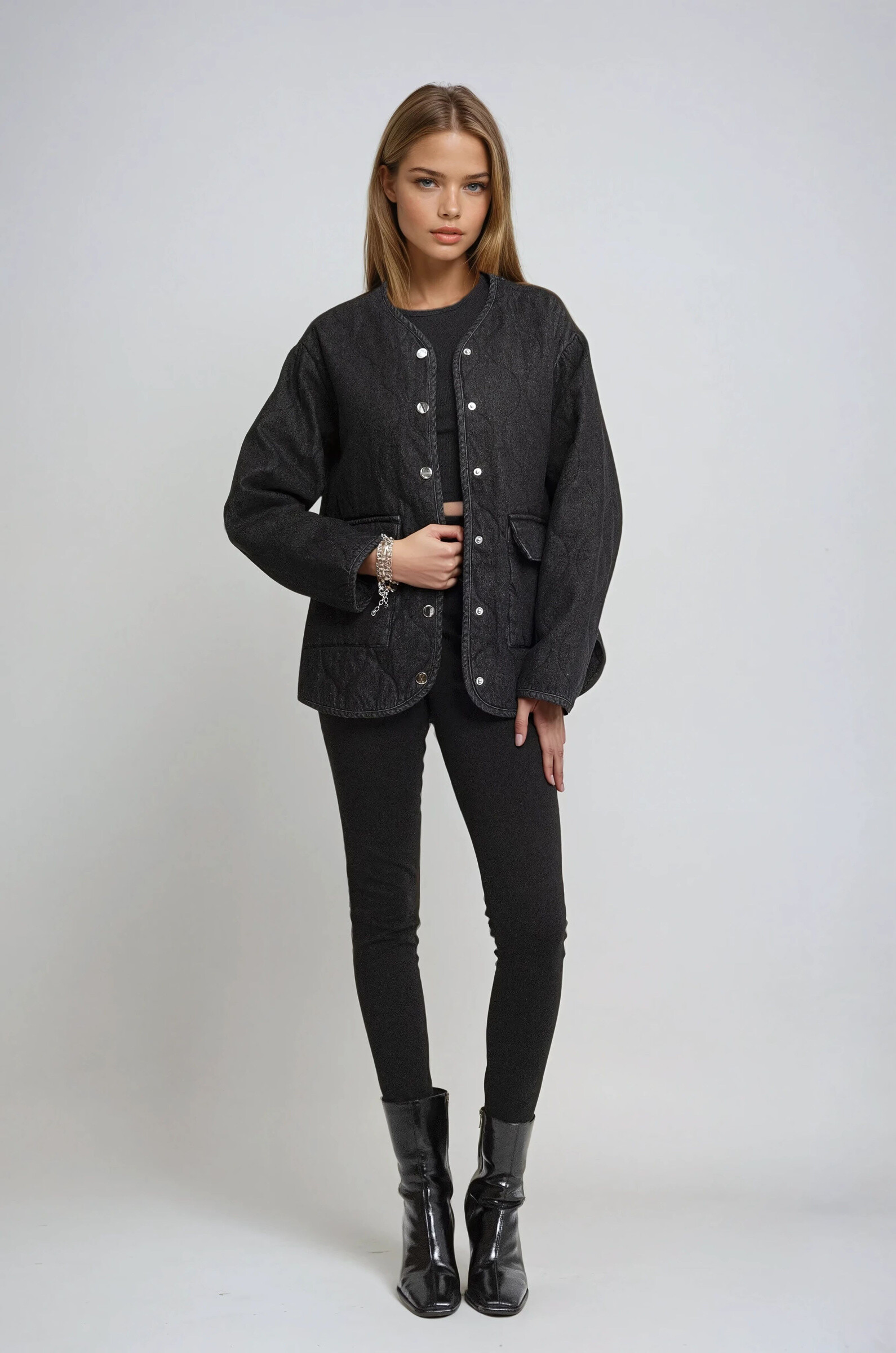 Wholesaler Copperose - Quilted denim jacket