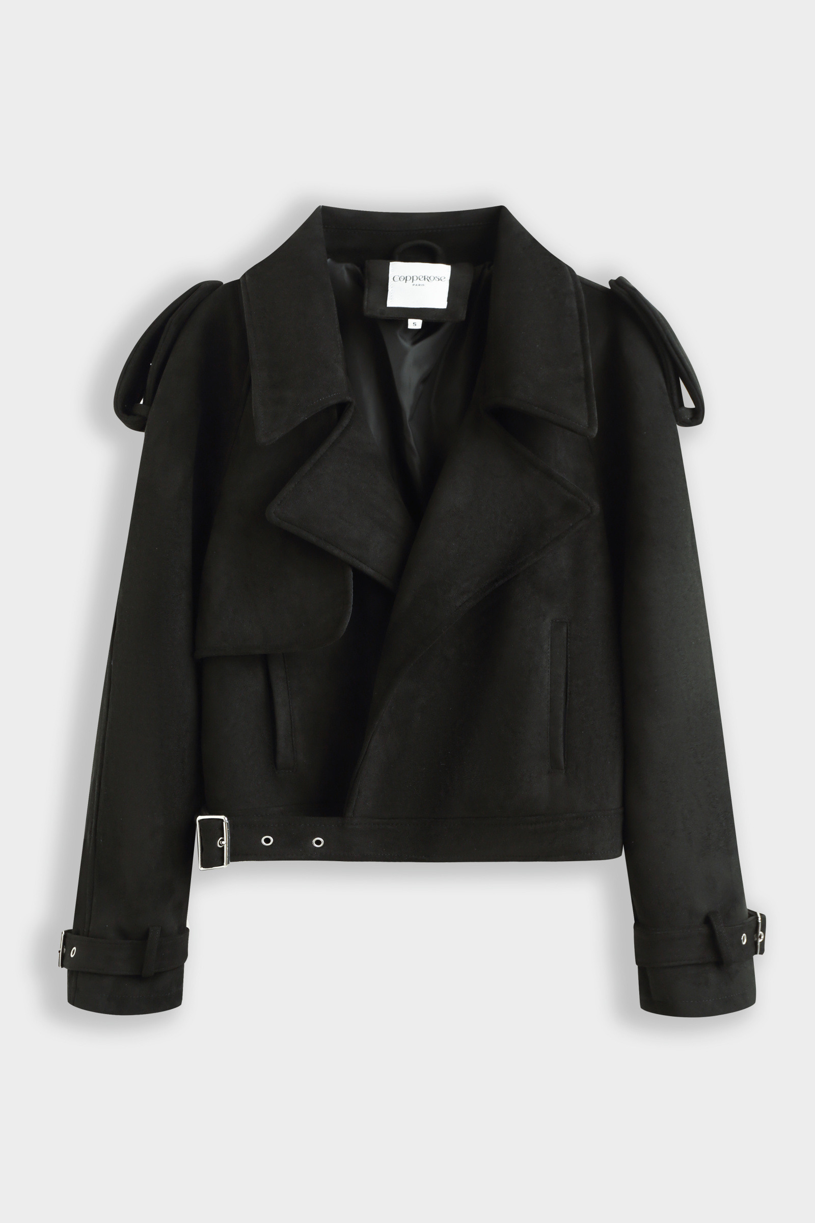 Wholesaler Copperose - Short suede trench coat