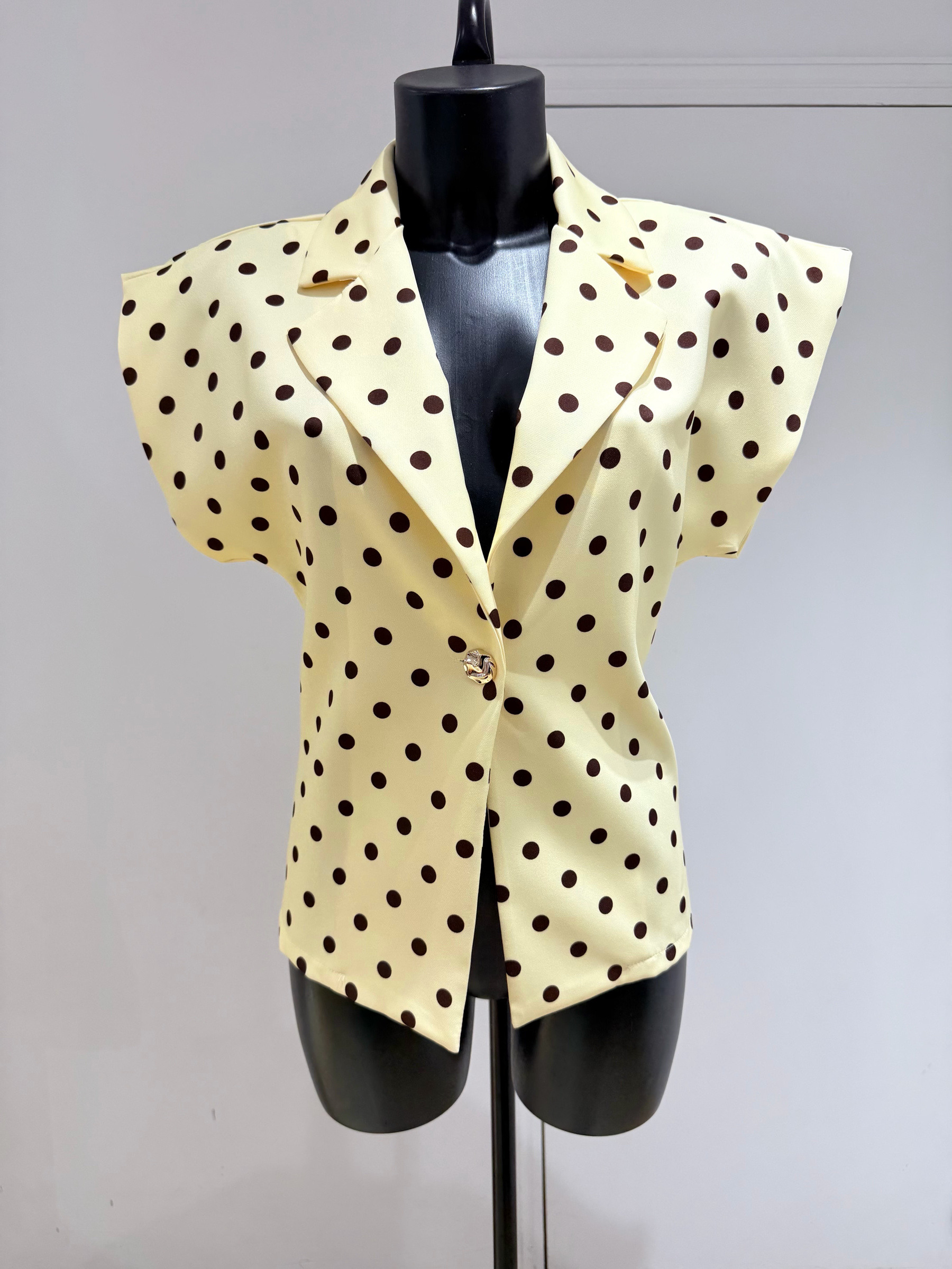 Grossista Copperose - GIACCA LEGGERA SENZA MANICHE CON POIS