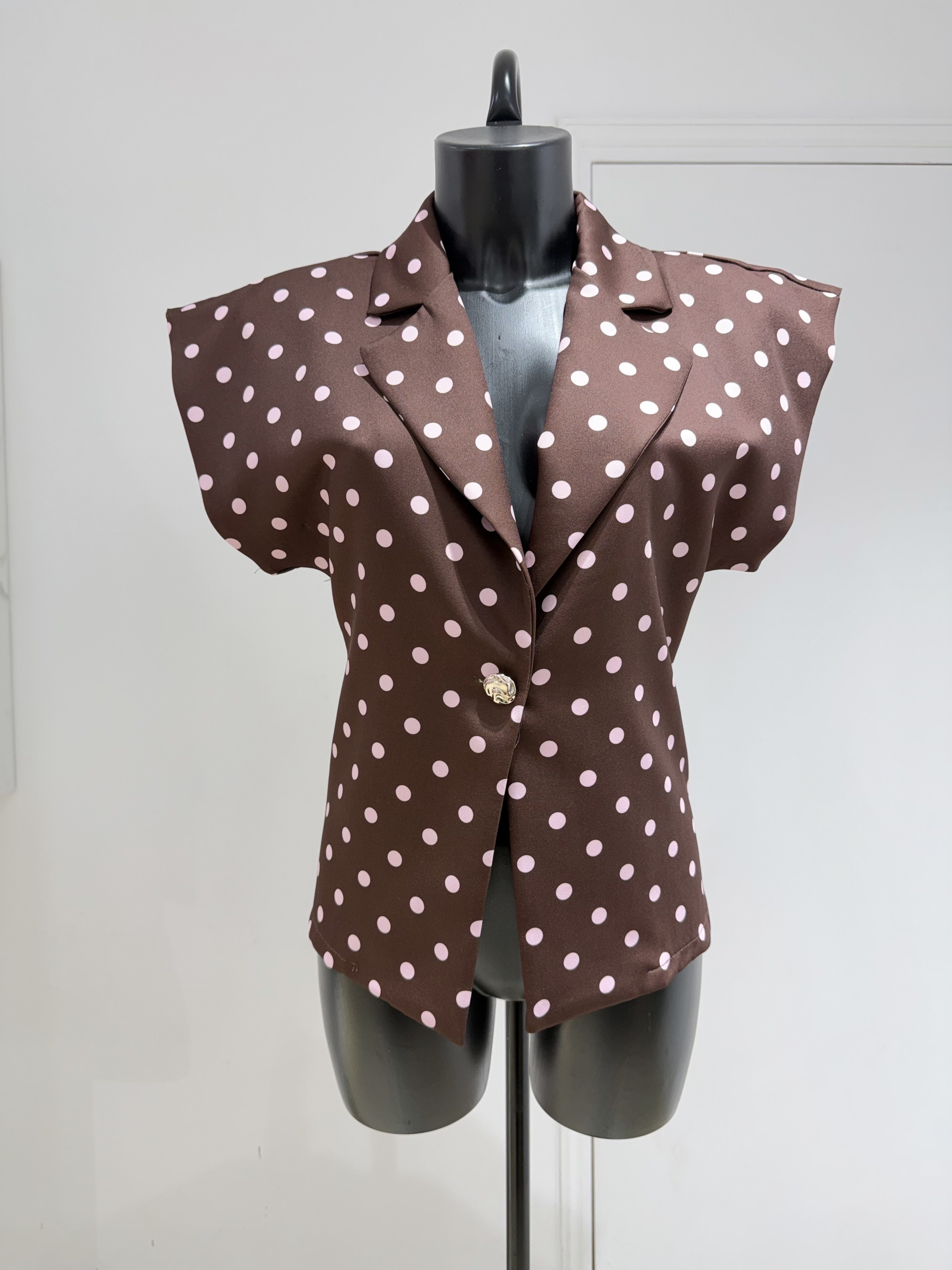 Grossiste Copperose - VESTE LÉGÈRE SANS MANCHES À POIS