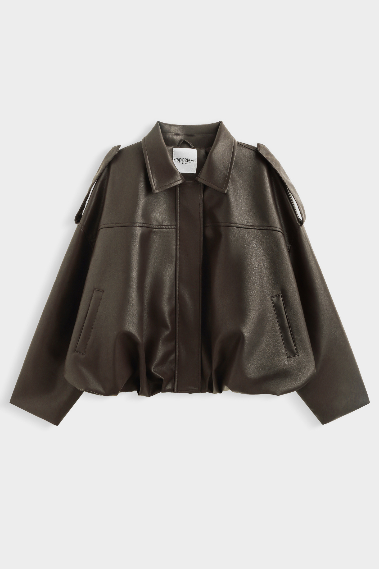 Grossiste Copperose - VESTE BOMBER EN SIMILICUIR