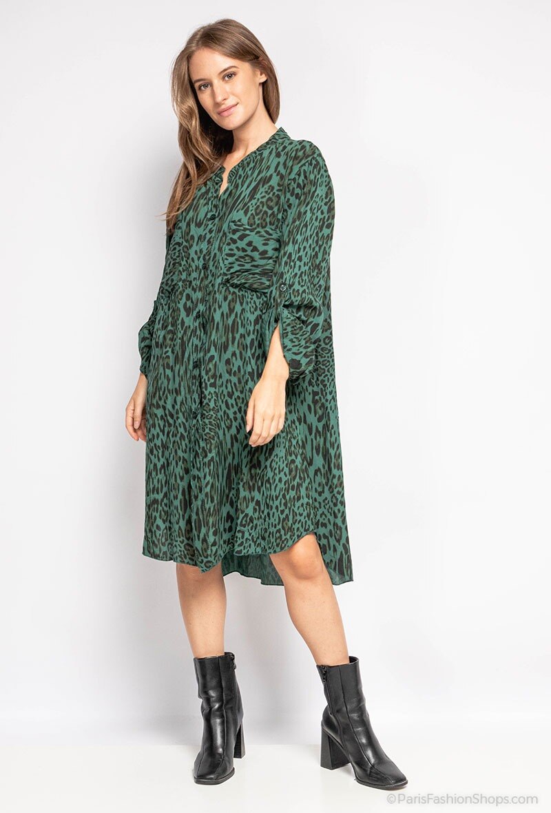 Grossiste Coraline - Chemise Longue imprimée