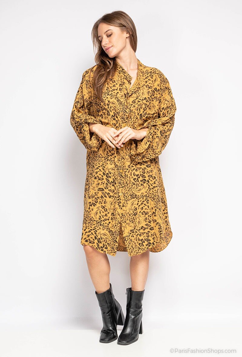 Grossiste Coraline - Chemise Longue imprimée